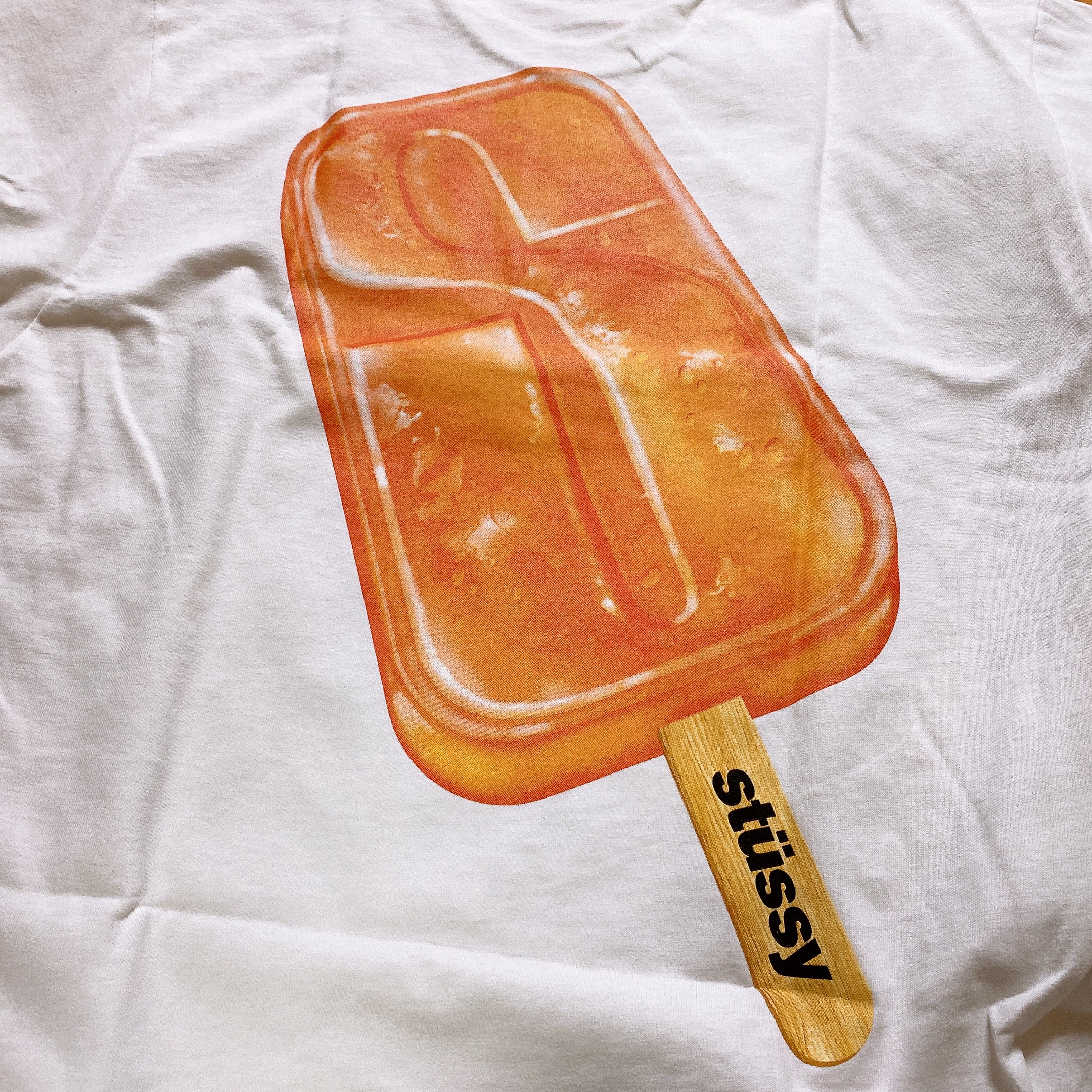 Stussy Popsicle T-Shirt Black, Stussy Popsicle T-Shirt White 착용 스타일 - 3