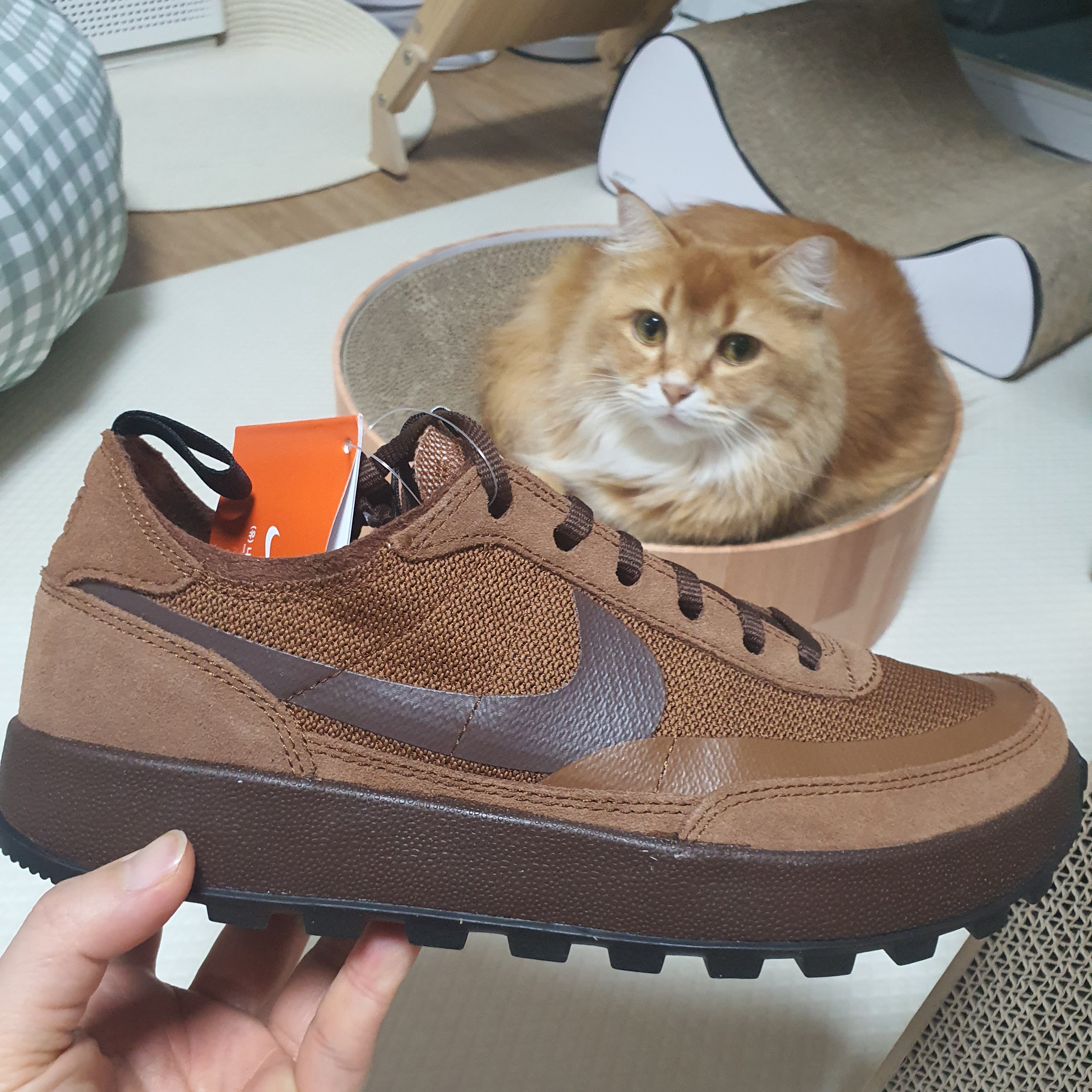 Nike x Tom Sachs General Purpose Shoe Brown 착용 스타일 - 1