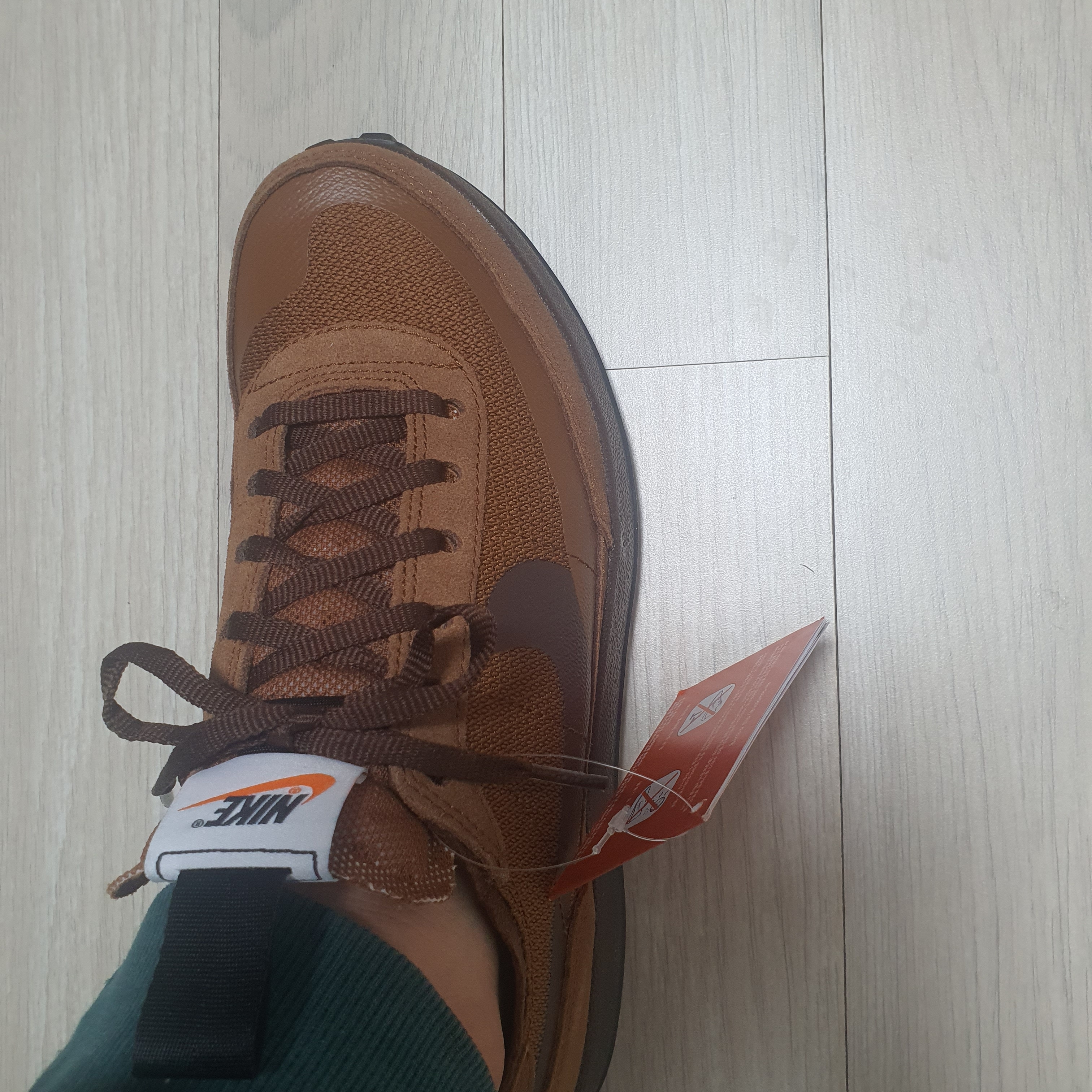 Nike x Tom Sachs General Purpose Shoe Brown, Nike x Stussy Air Penny II Black 착용 스타일 - 3