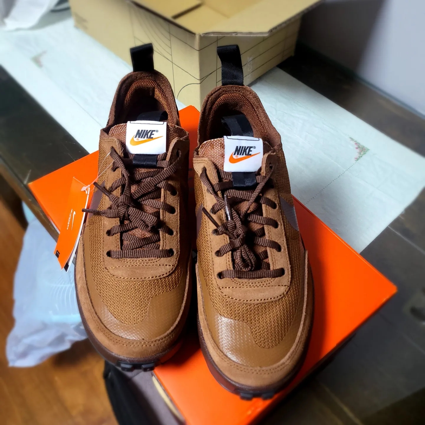 Nike x Tom Sachs General Purpose Shoe Brown 착용 스타일 - 1