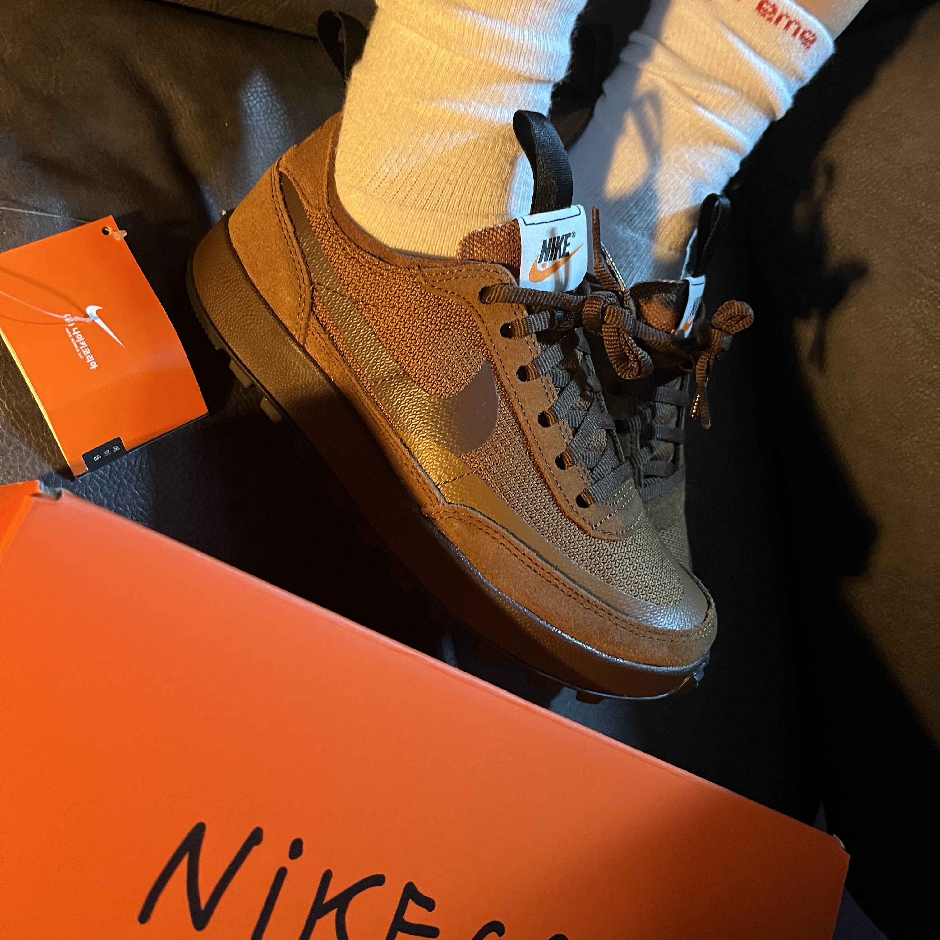 Nike x Tom Sachs General Purpose Shoe Brown 착용 스타일 - 2