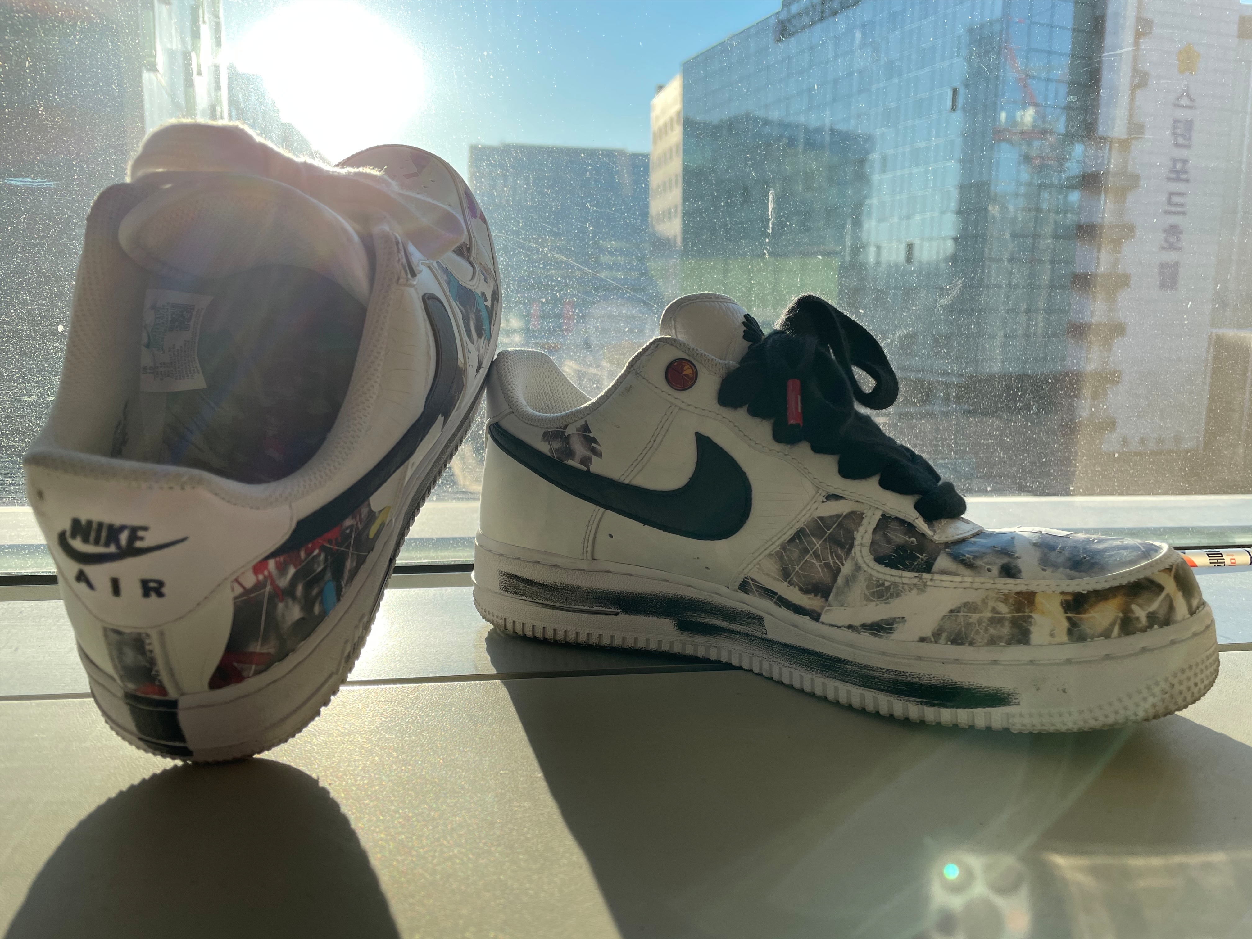 Nike x Peaceminusone Air Force 1 Low Para-Noise 2.0 착용 스타일