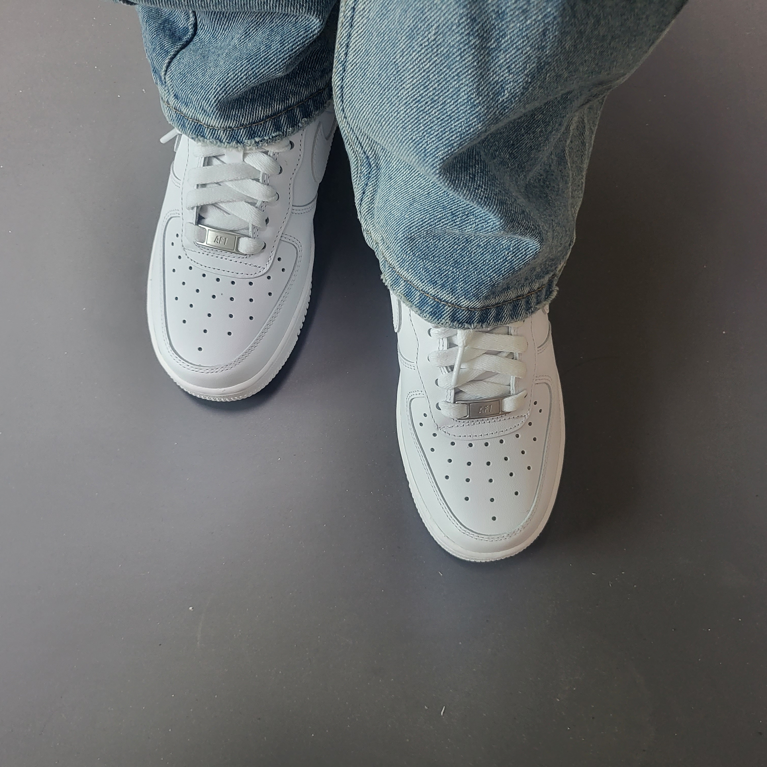 (W) Nike Air Force 1 '07 Low White 착용 스타일