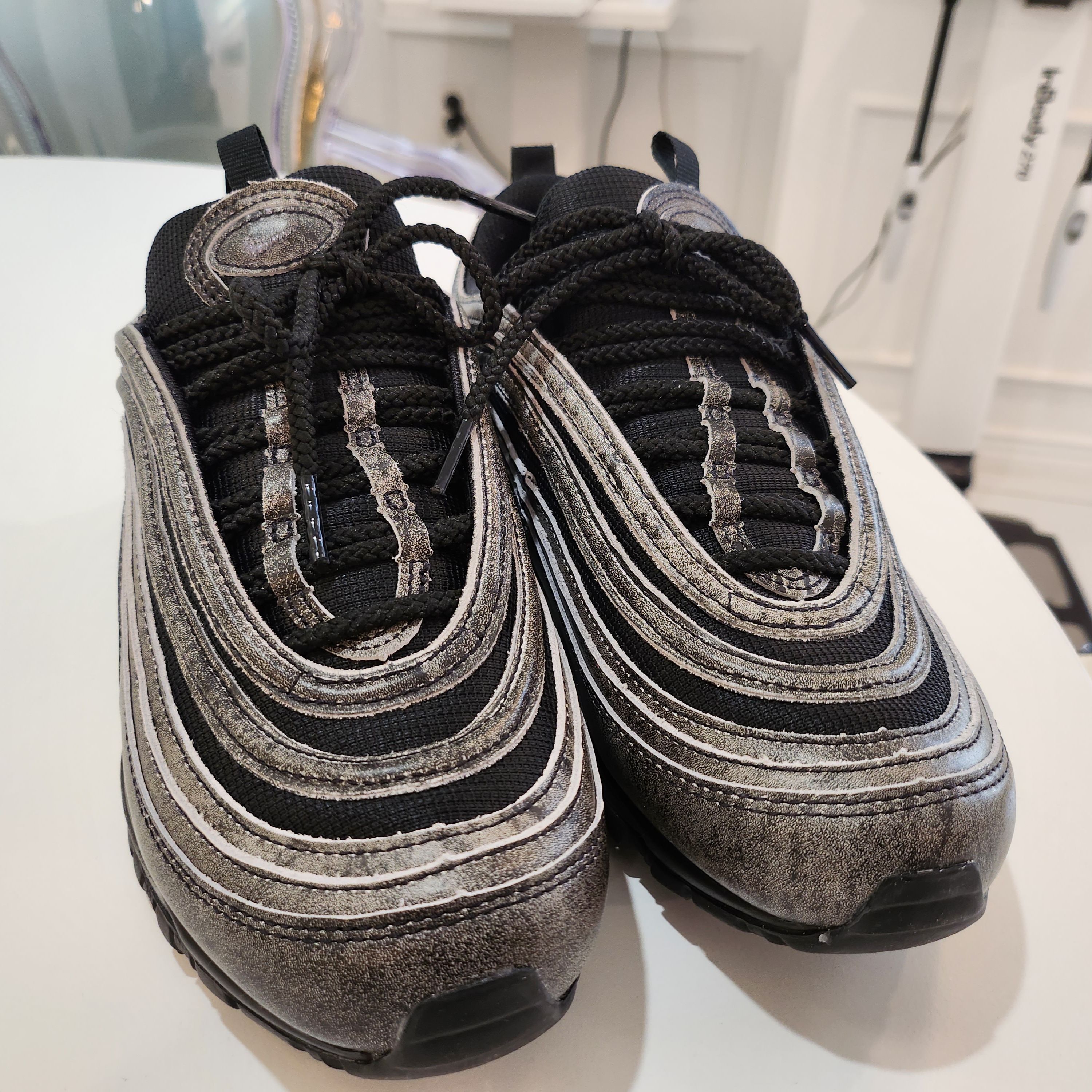 Nike x Comme des Garcons Air Max 97 Black 착용 스타일 - 3