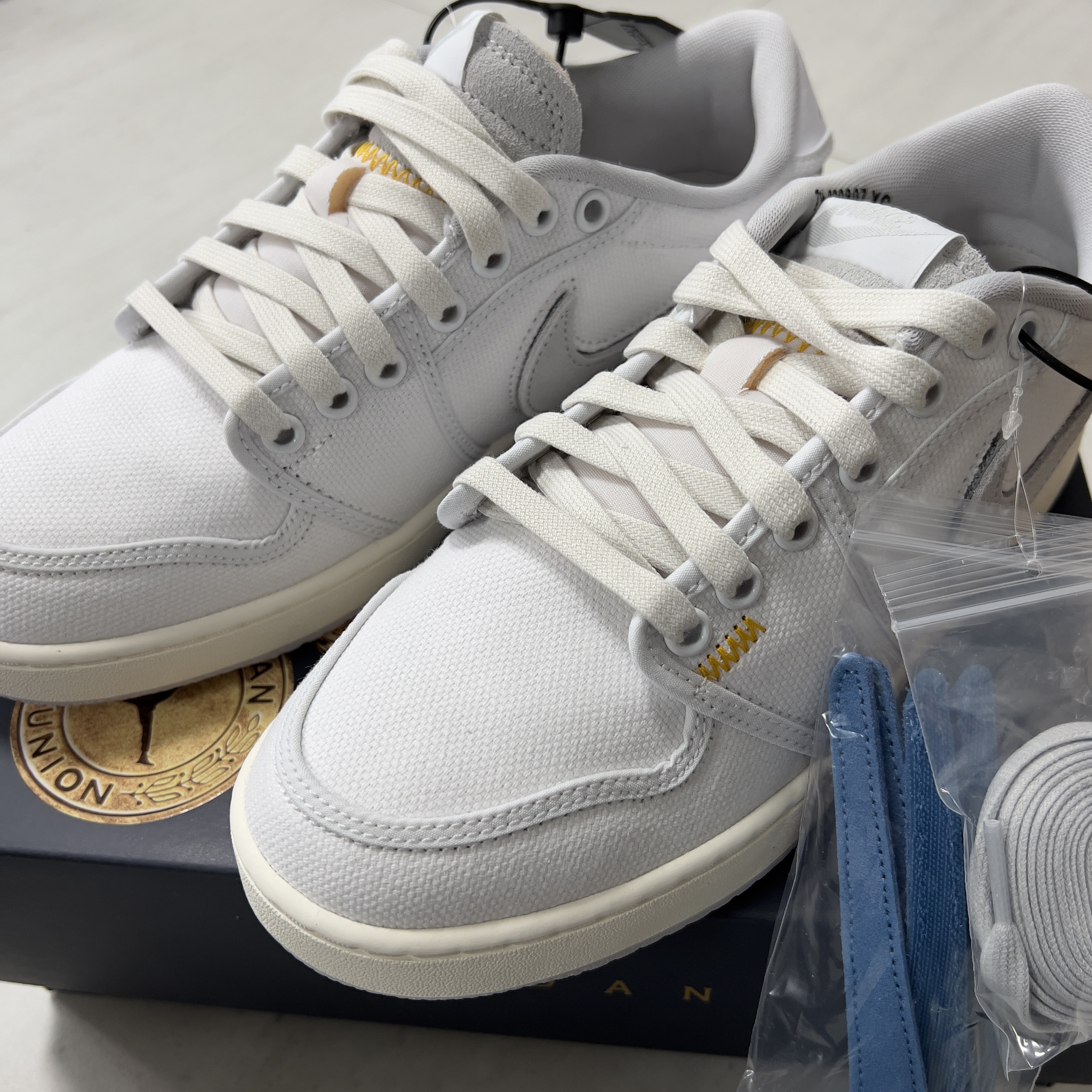 Jordan 1 x Union KO Low White 착용 스타일