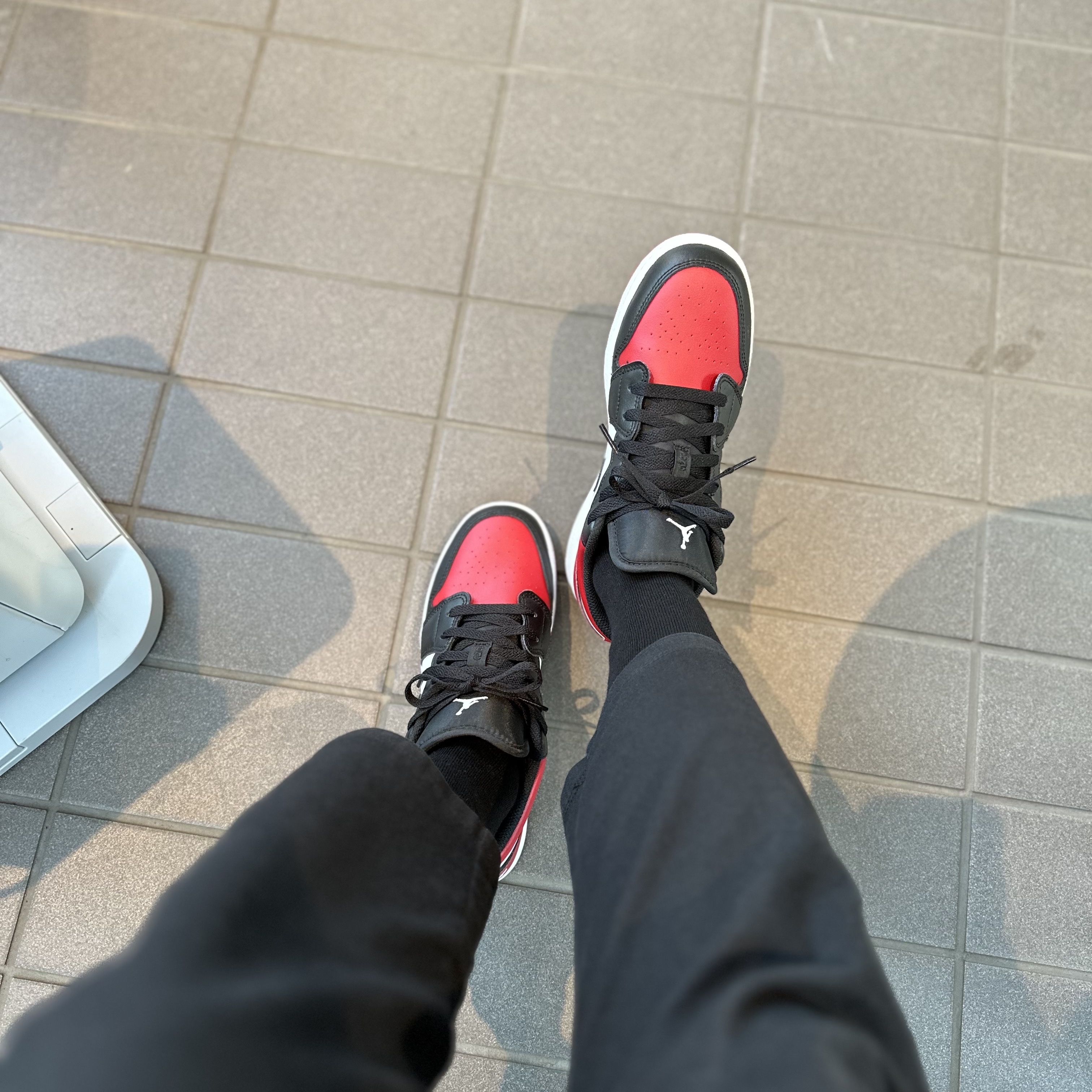 (GS) Jordan 1 Low Bred Toe 착용 스타일