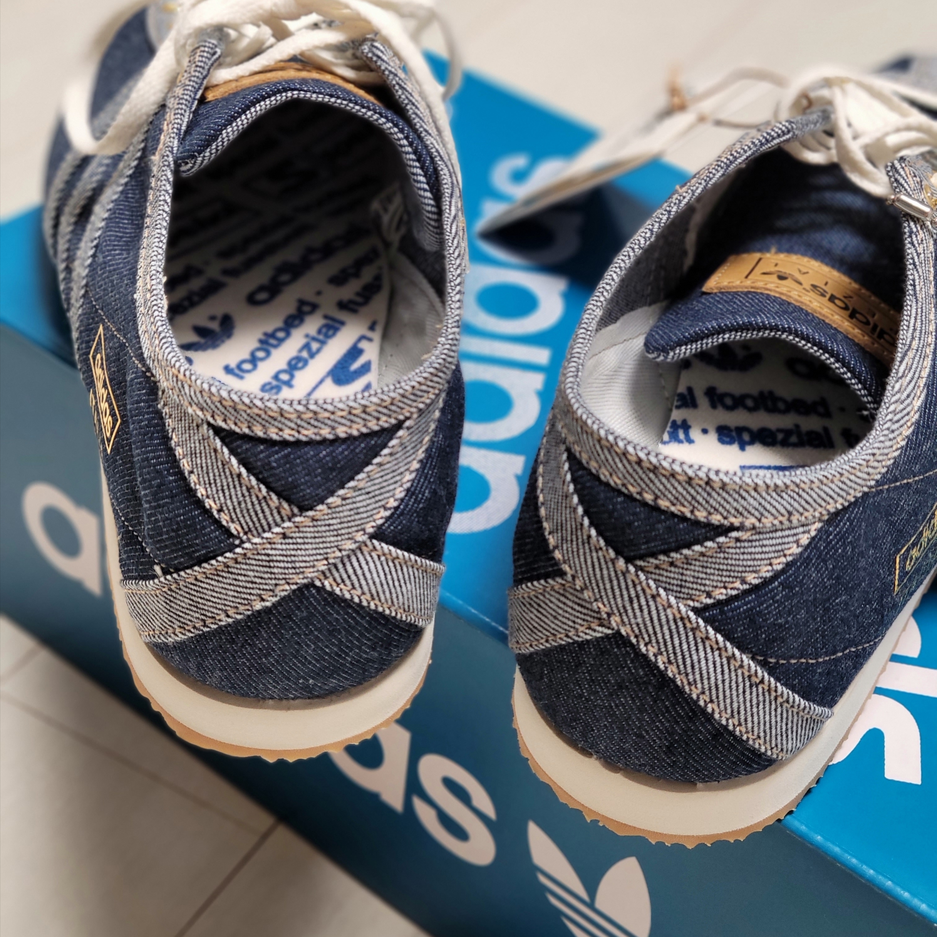 Adidas Denim Italia Spezial Blue Bird 착용 스타일 - 5