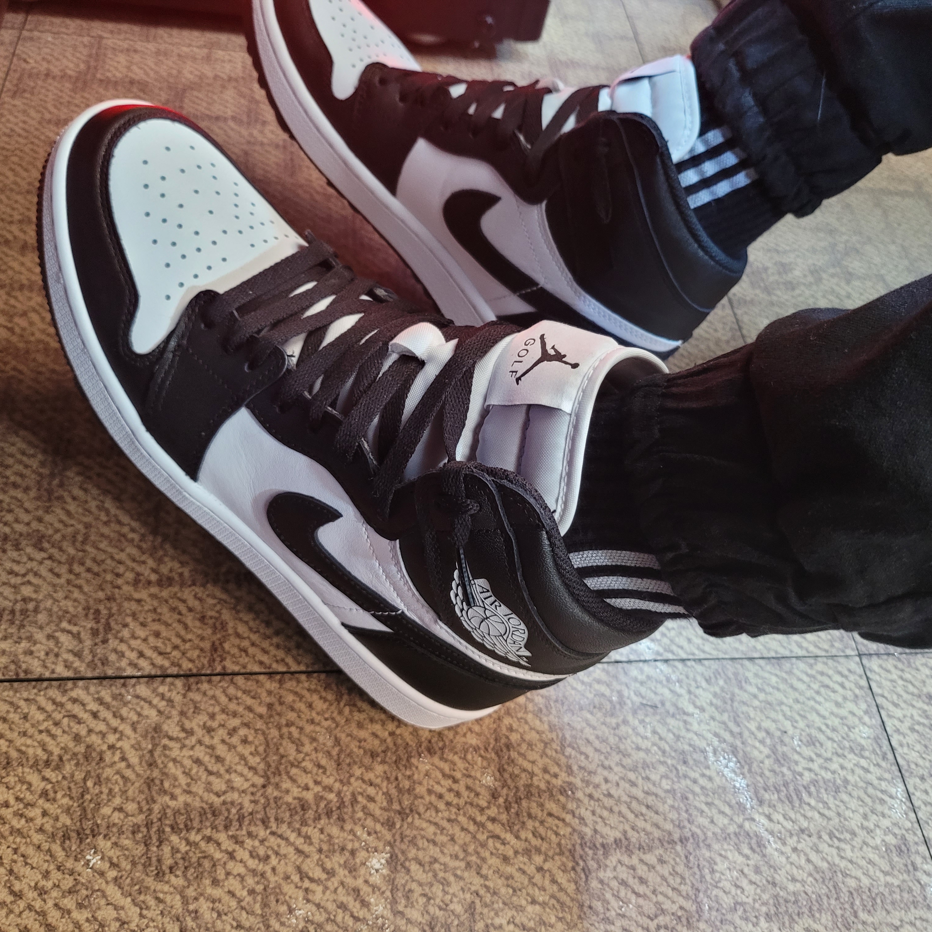 Jordan 1 High Golf White Black 착용 스타일 - 2