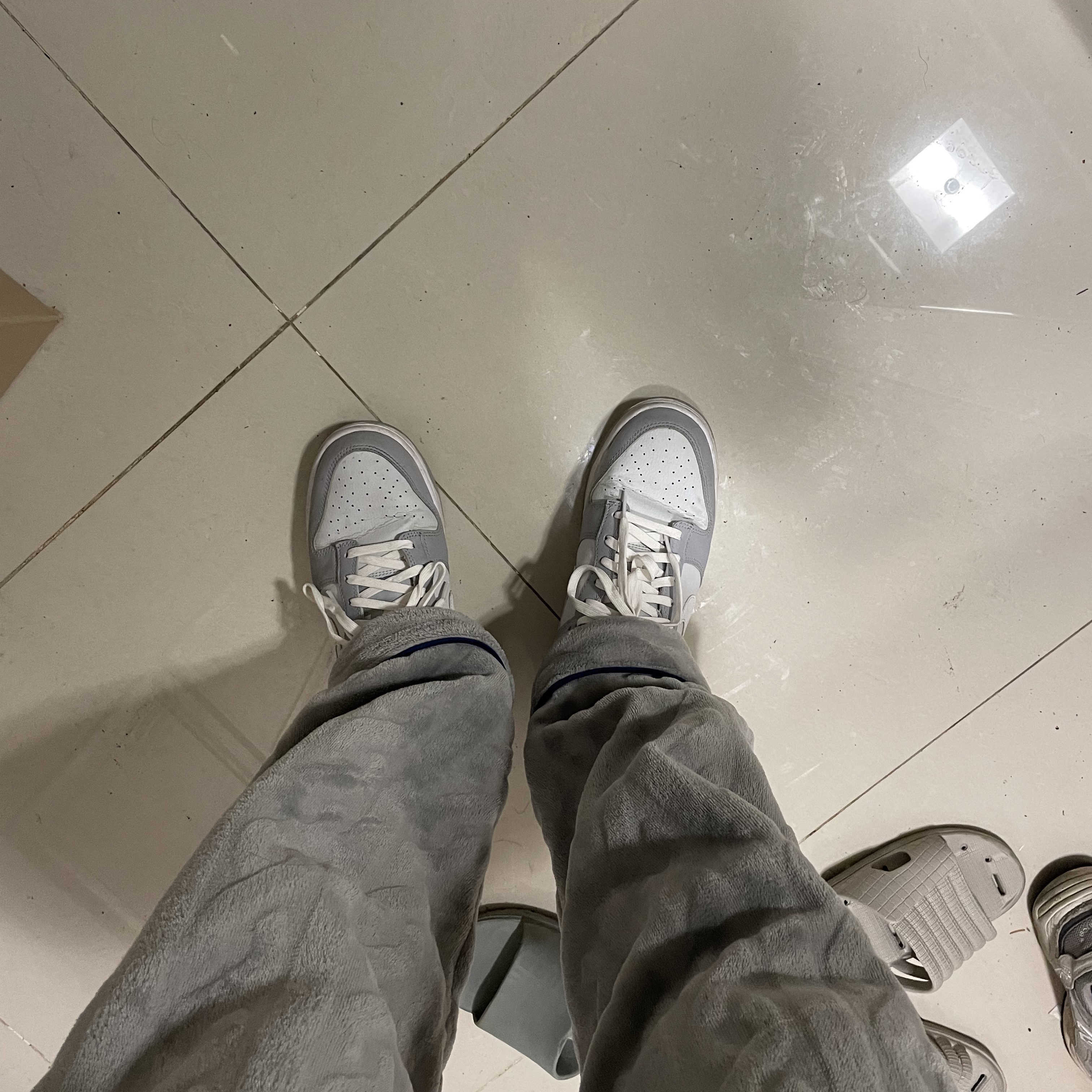 Nike Dunk Low Retro Wolf Grey 착용 스타일