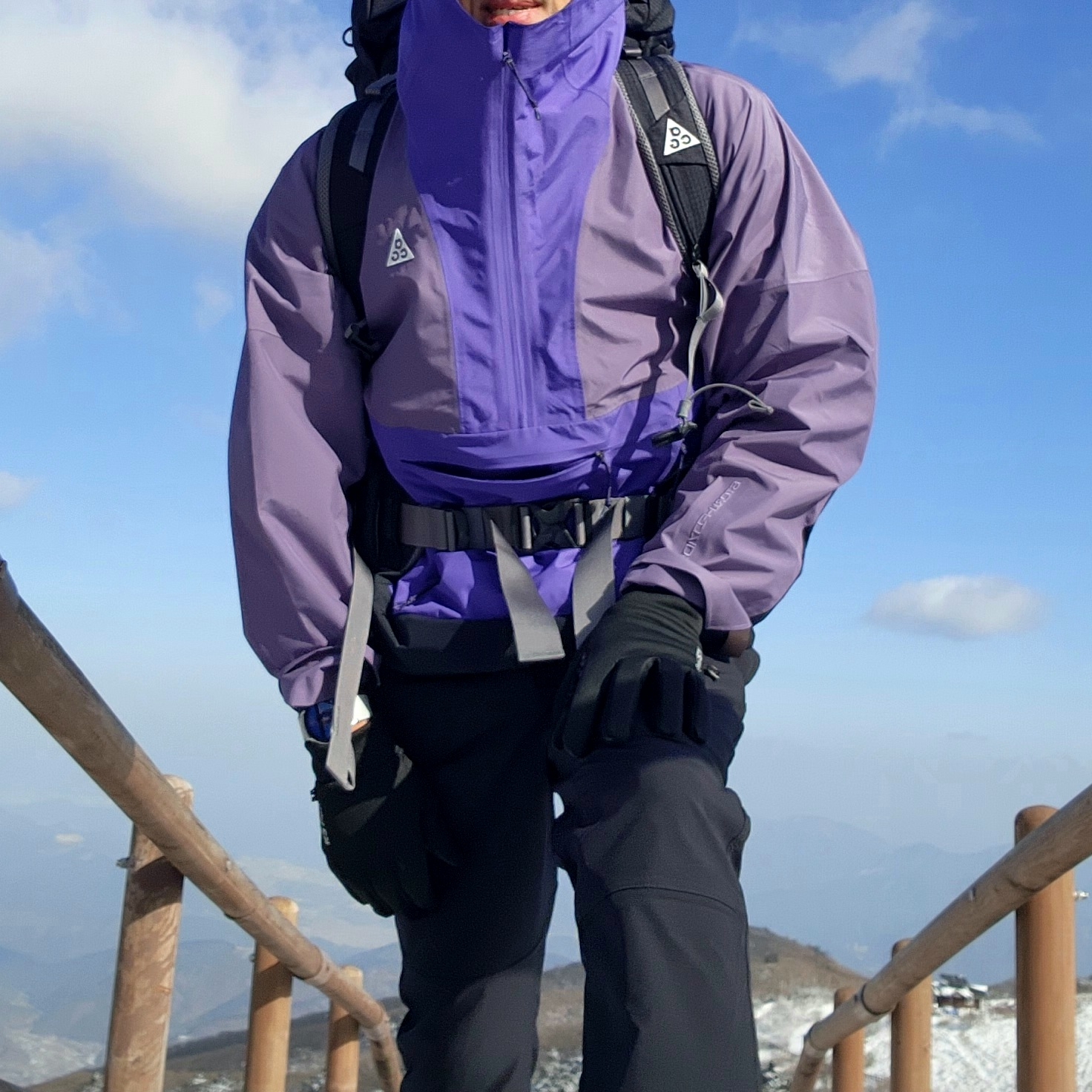 Nike ACG Storm-Fit ADV Cascade Rain Jacket Dark Iris - US/EU 착용 스타일
