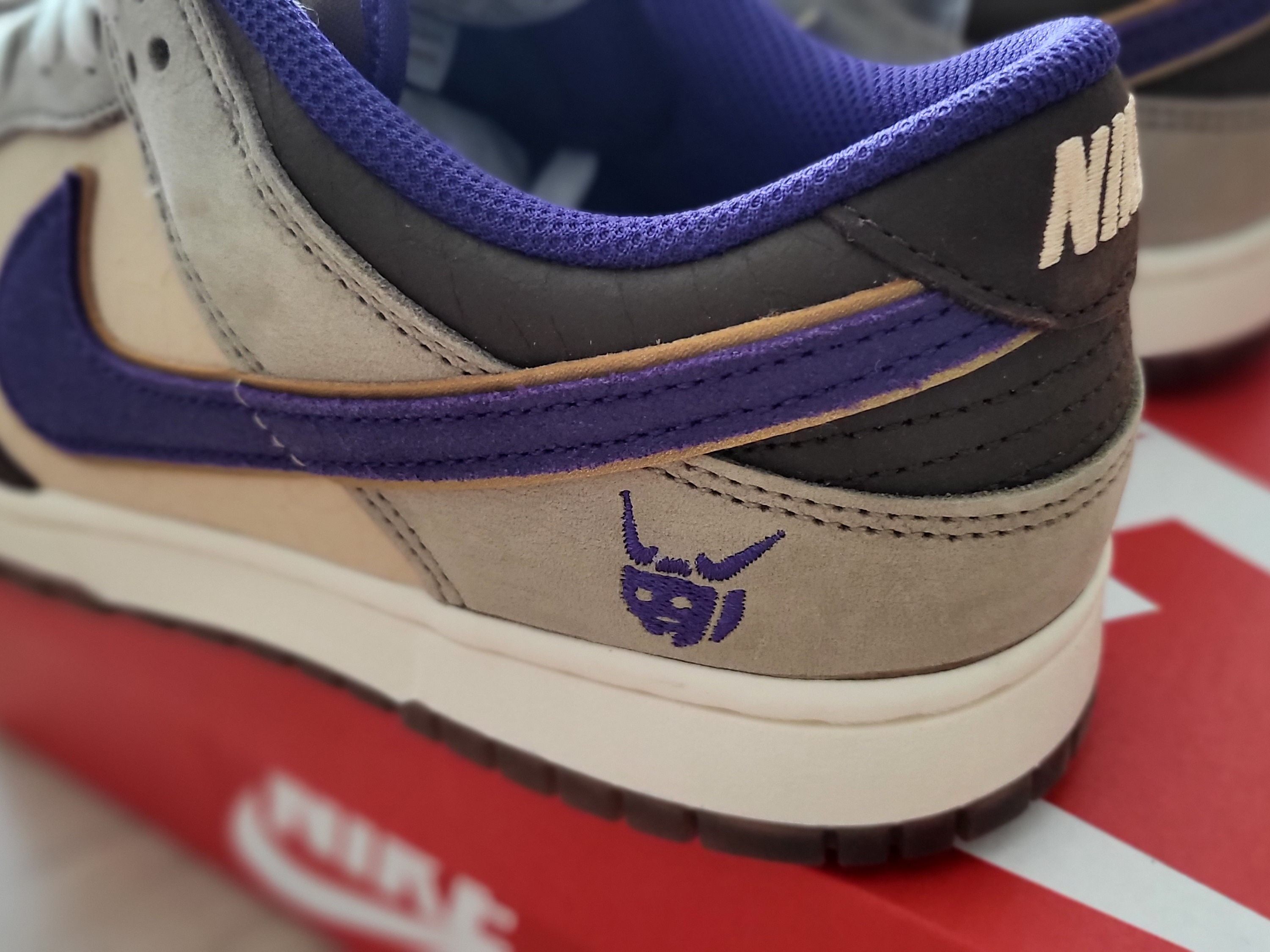 Nike Dunk Low White Onyx Court Purple 착용 스타일 - 3