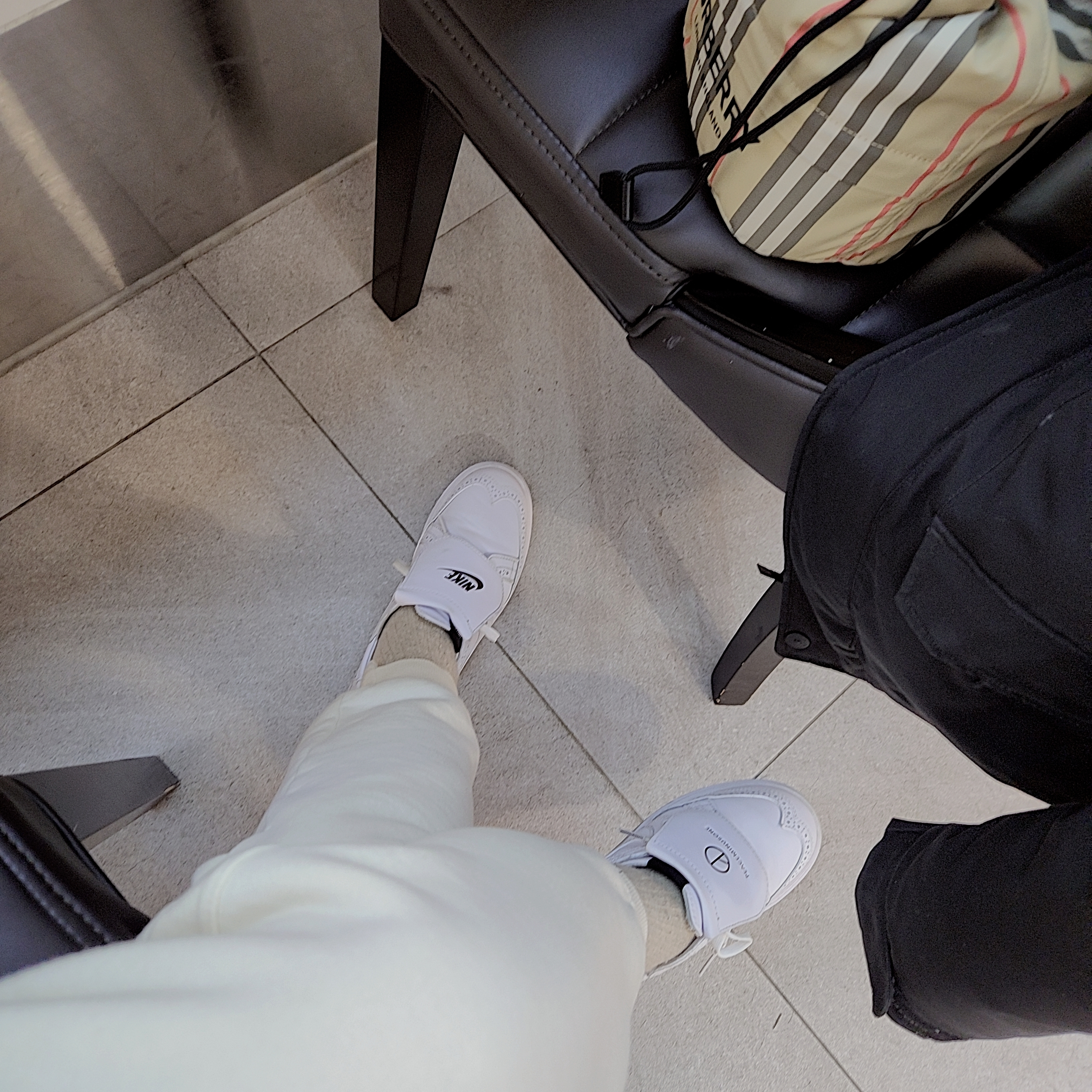Nike x Peaceminusone Kwondo1 White 착용 스타일