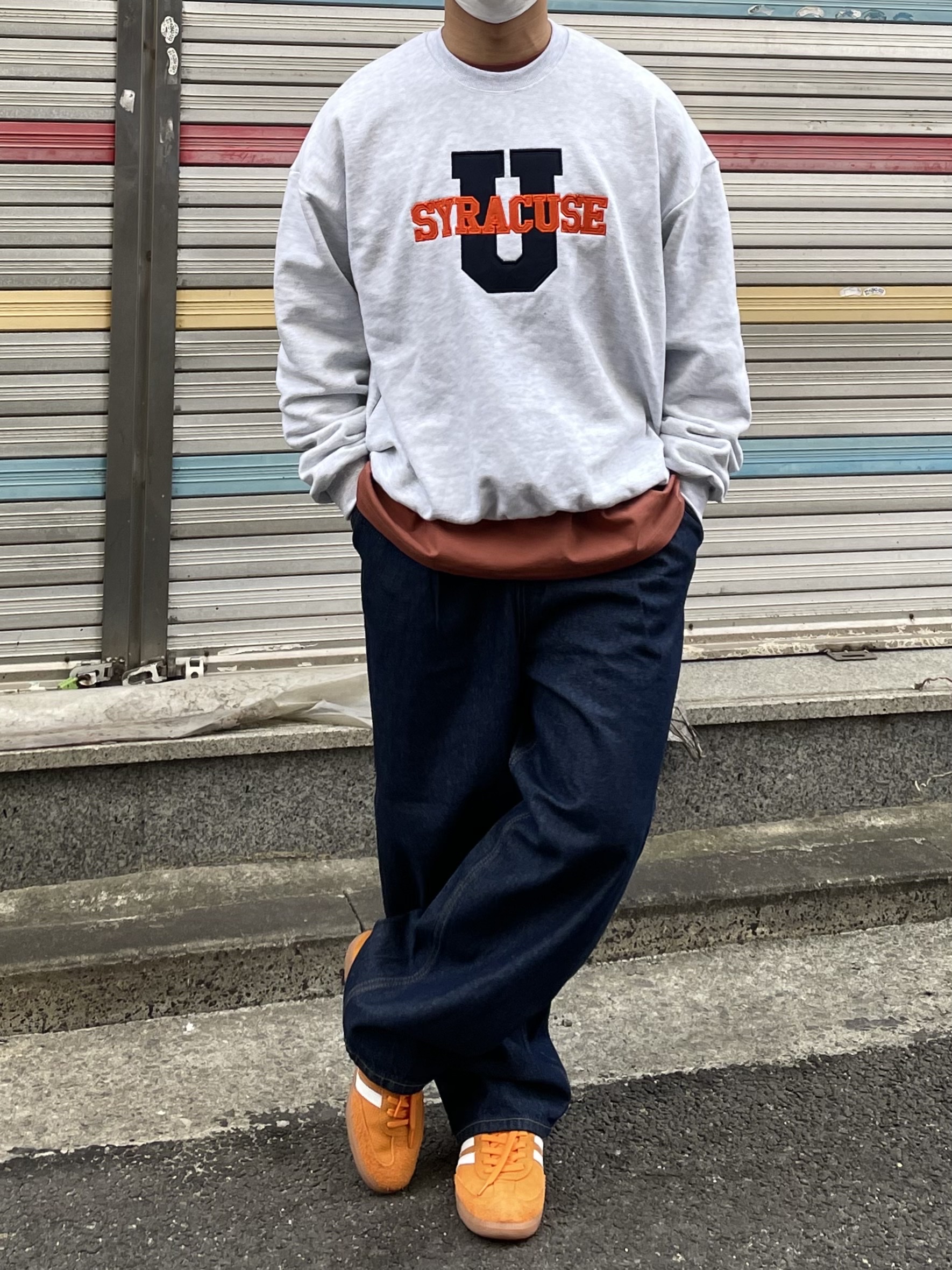 Adidas Samba OG Orange Rush 착용 스타일