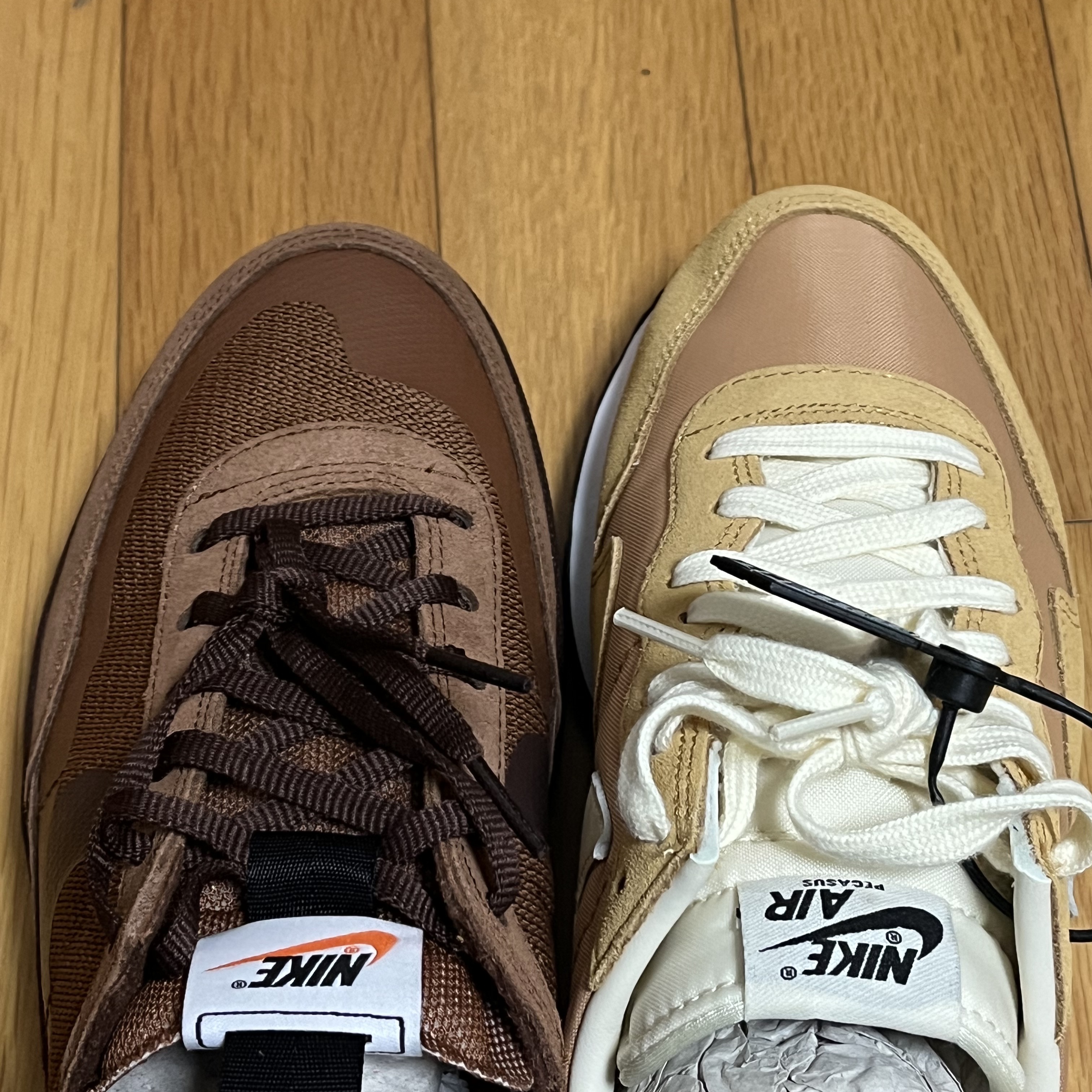 Nike Air Pegasus 83 Twine, Nike x Tom Sachs General Purpose Shoe Brown 착용 스타일 - 3