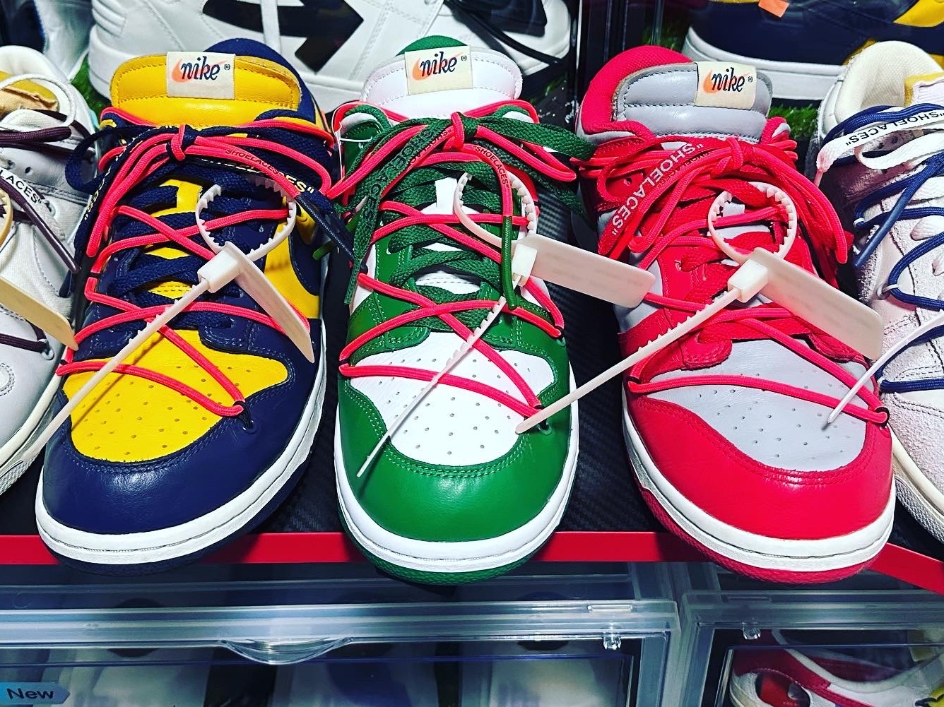 Nike x Off-White Dunk Low Pine Green, Nike x Off-White Dunk Low The 50 - Lot 46 착용 스타일 - 4