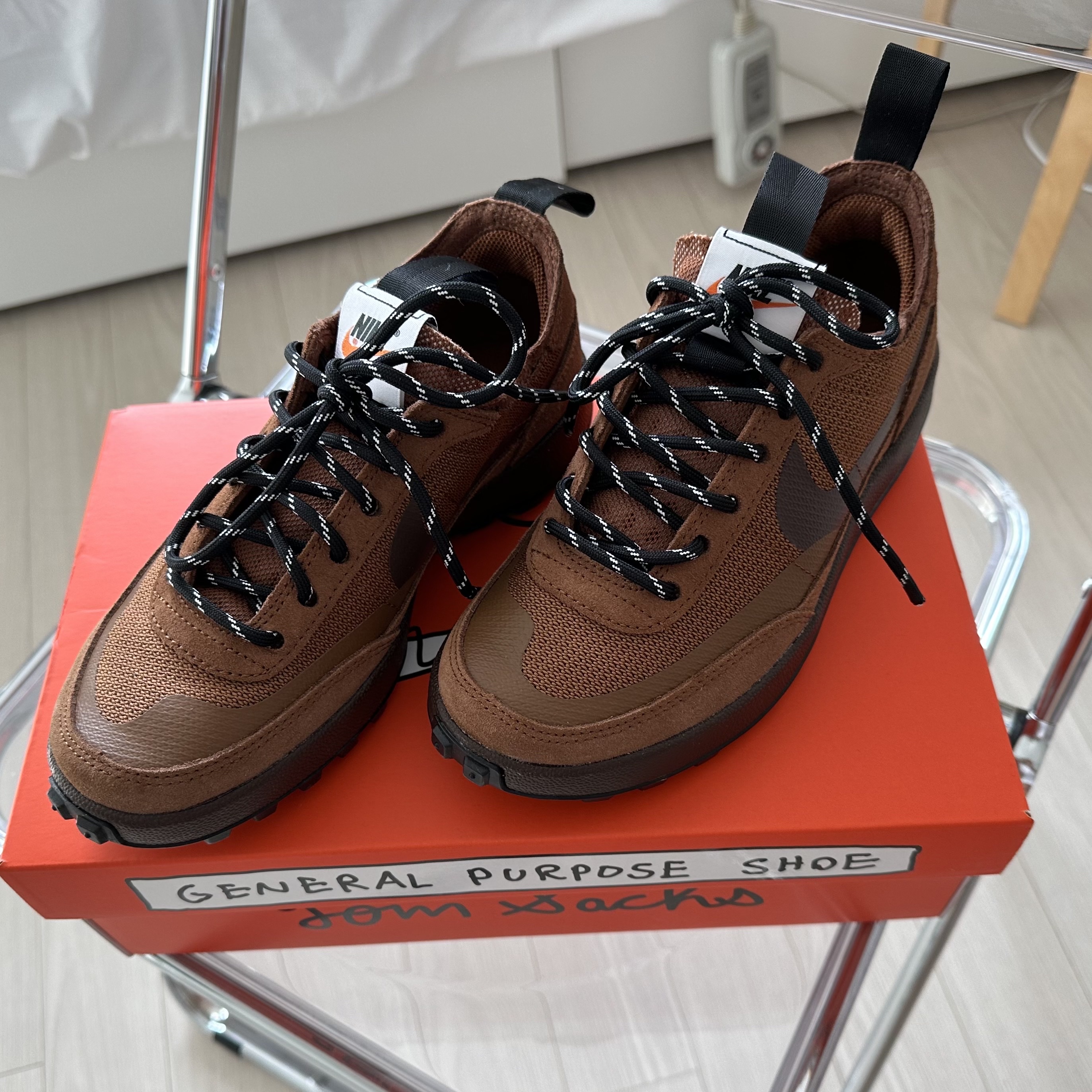 Nike x Tom Sachs General Purpose Shoe Brown 착용 스타일 - 2