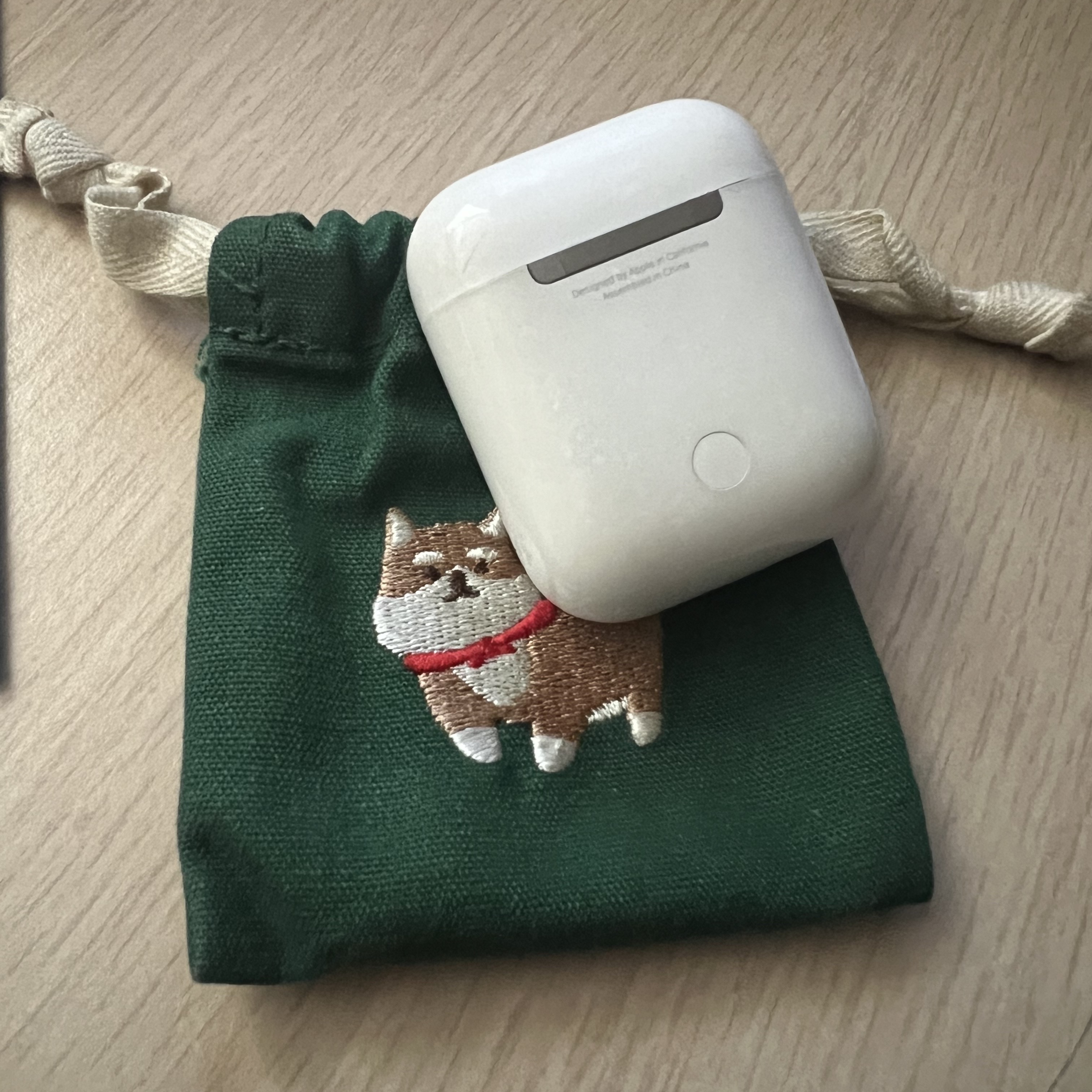 Ader Error Twin Heart AirPods Pro Hard Case Clear, Apple AirPods Pro 2nd Gen (Korean Ver.) 착용 스타일 - 2