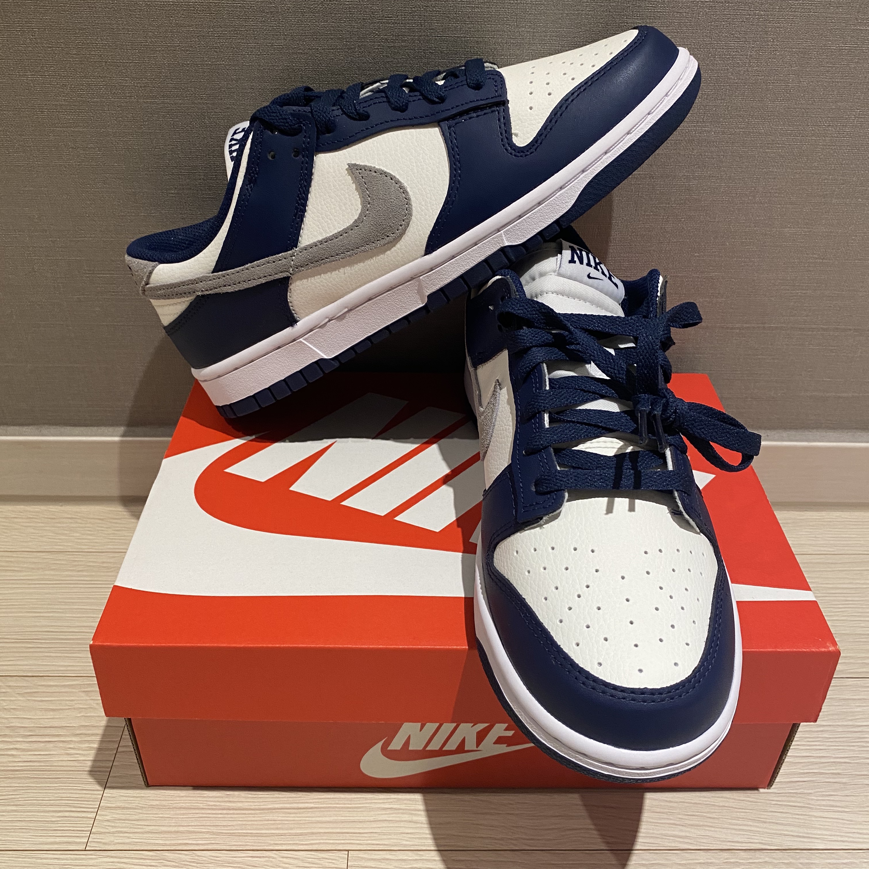 Nike Dunk Low Midnight Navy 착용 스타일 - 3