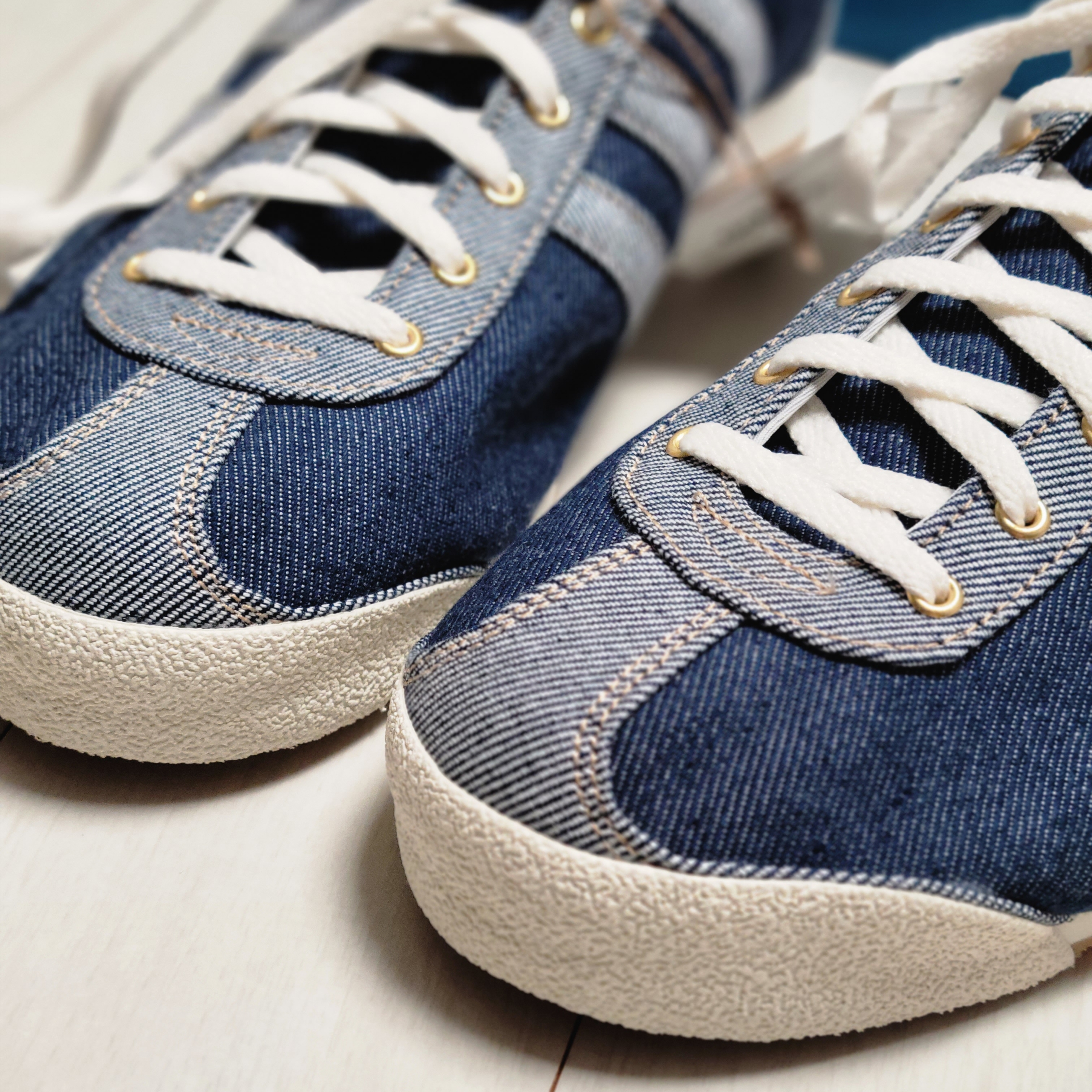 Adidas Denim Italia Spezial Blue Bird 착용 스타일 - 3