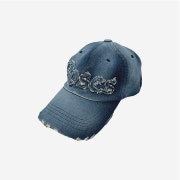 2000Archives Roses Denim Ball Cap