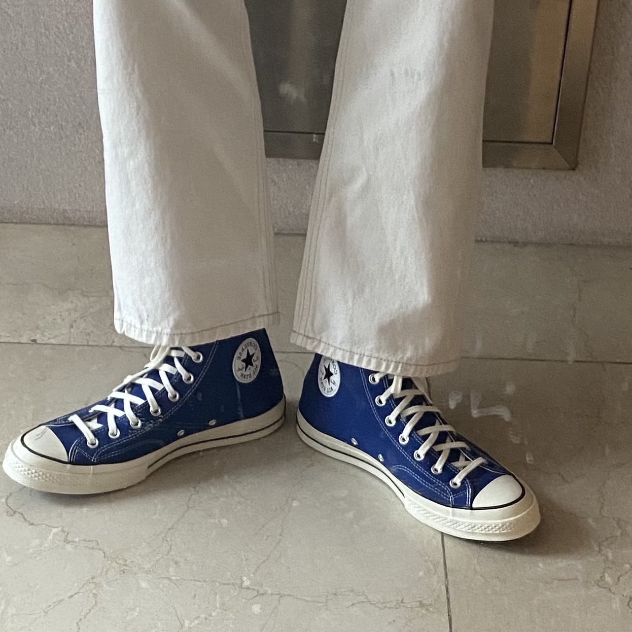 Converse Chuck 70 High Rush Blue 착용 스타일