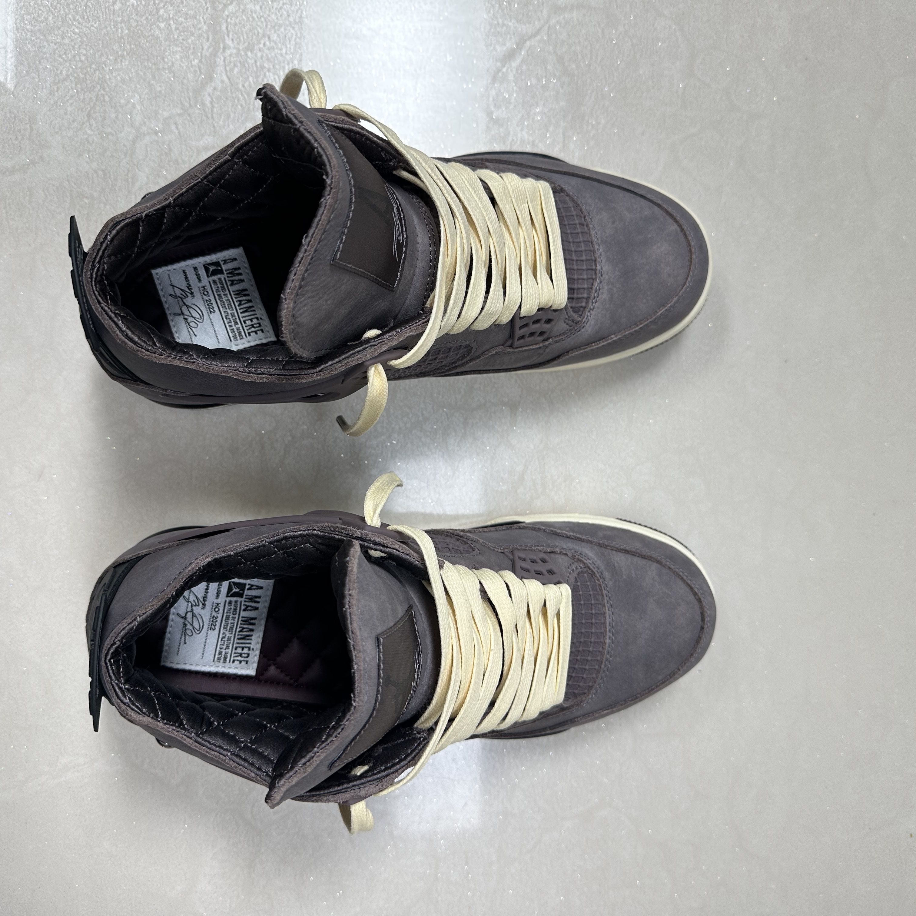 Jordan 4 x A Ma Maniere Retro Violet Ore 착용 스타일 - 5