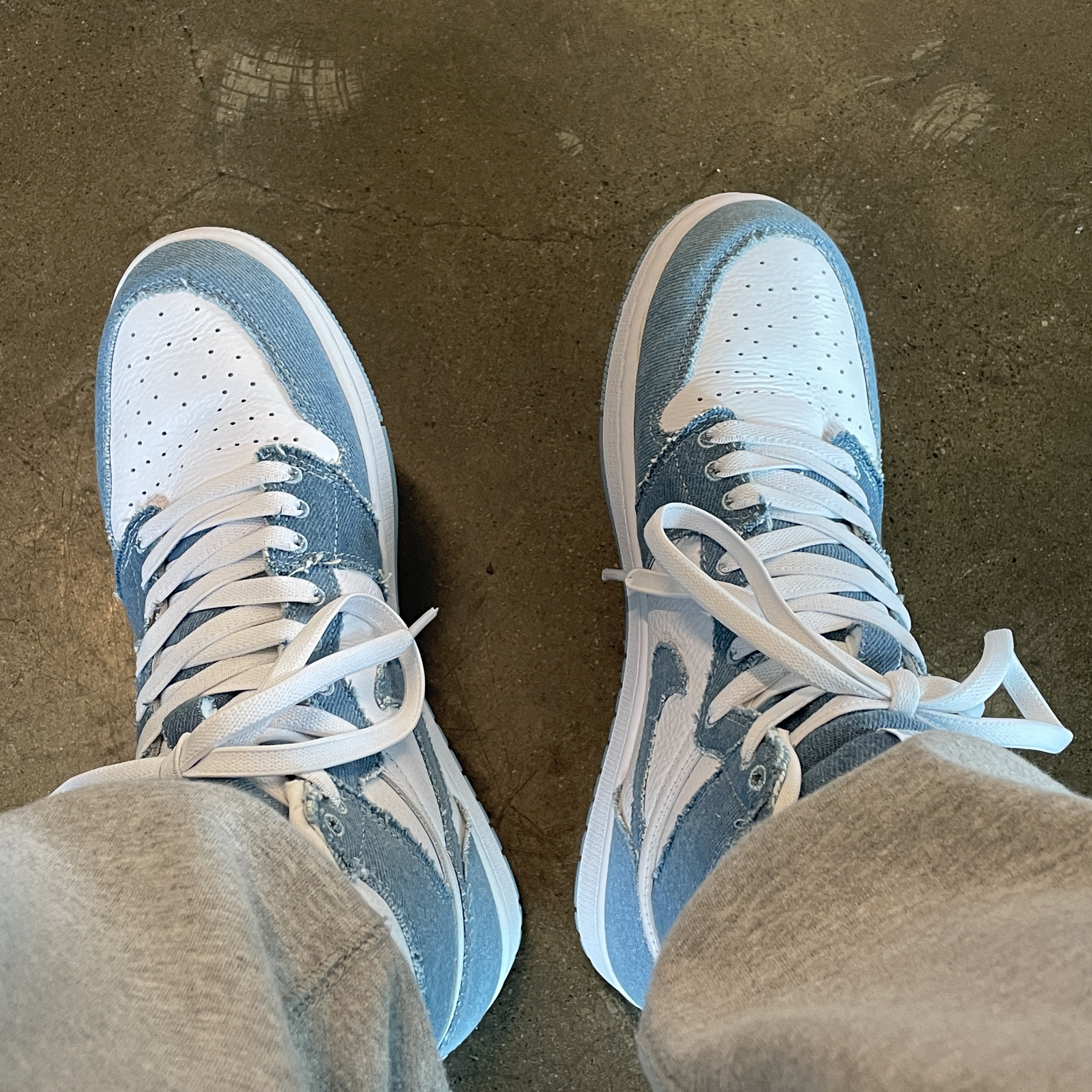 (W) Jordan 1 Retro High OG Denim 착용 스타일
