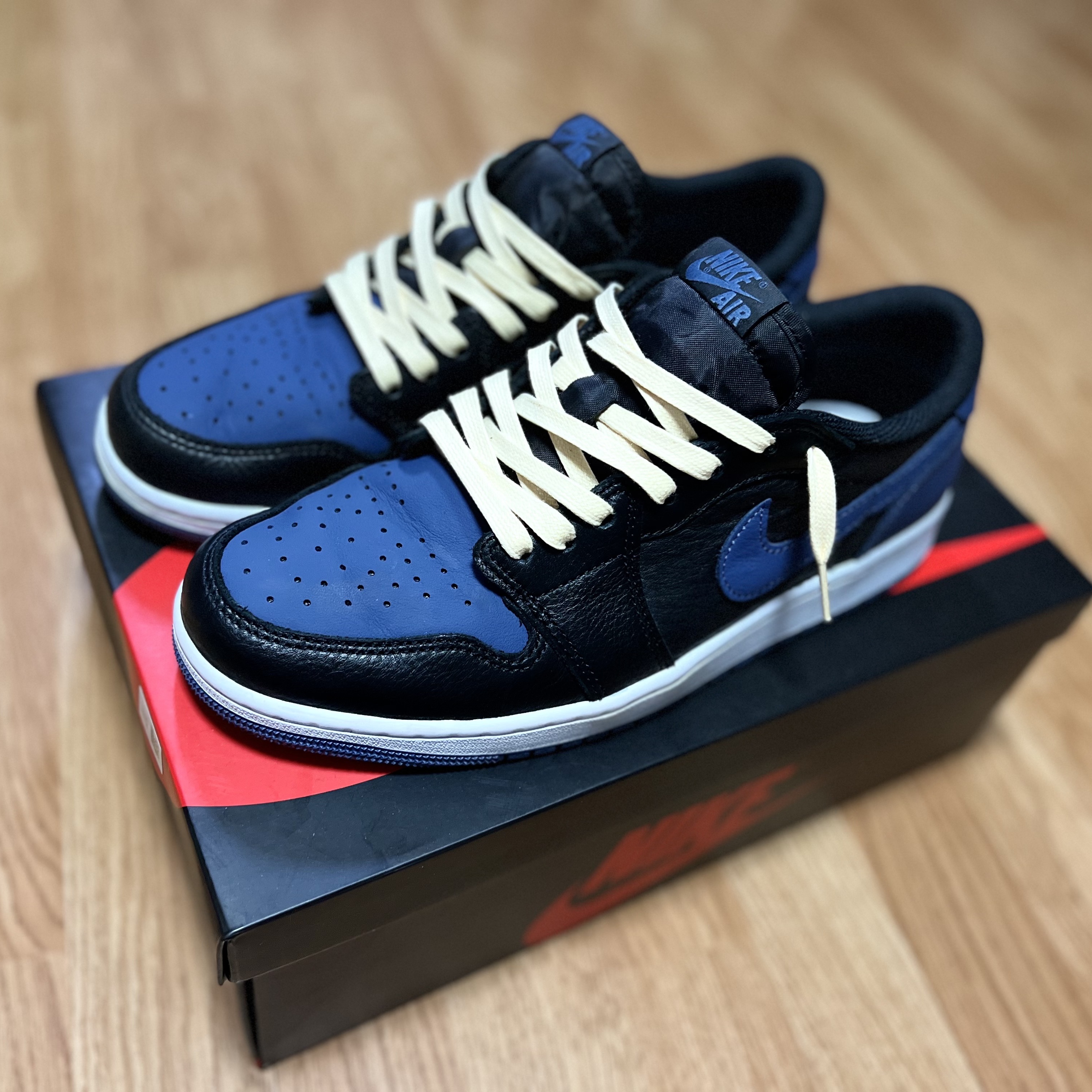 Jordan 1 Retro Low OG Mystic Navy 착용 스타일 - 1