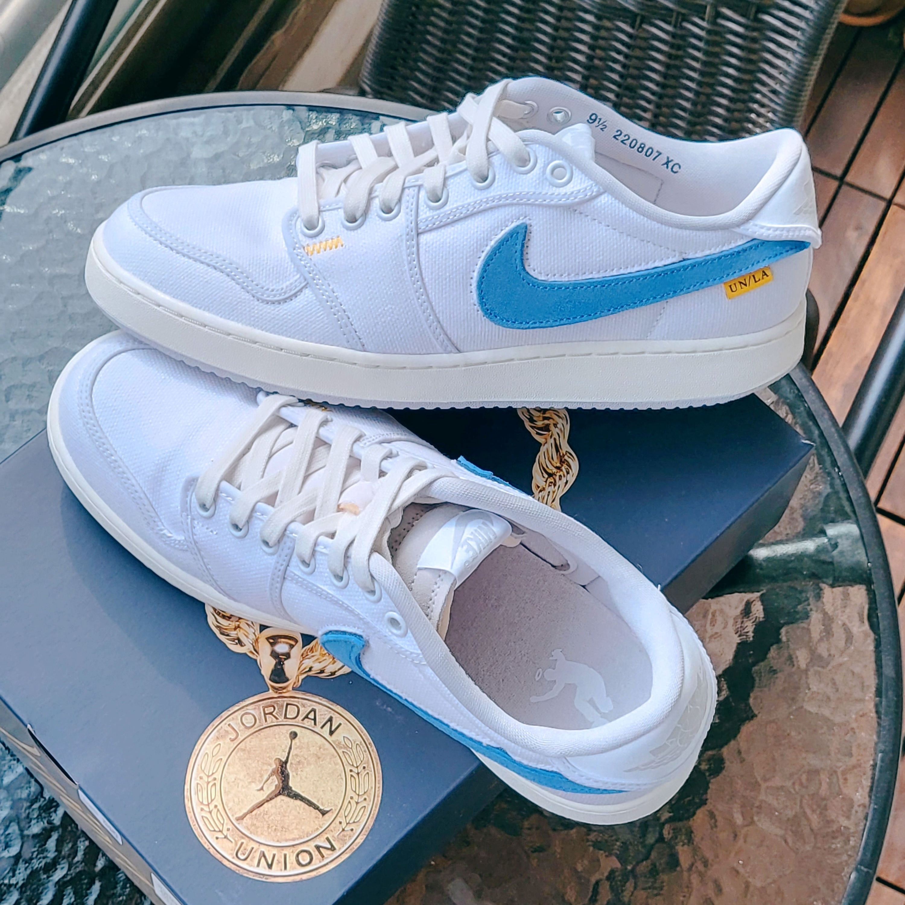 Jordan 1 x Union KO Low White 착용 스타일 - 3