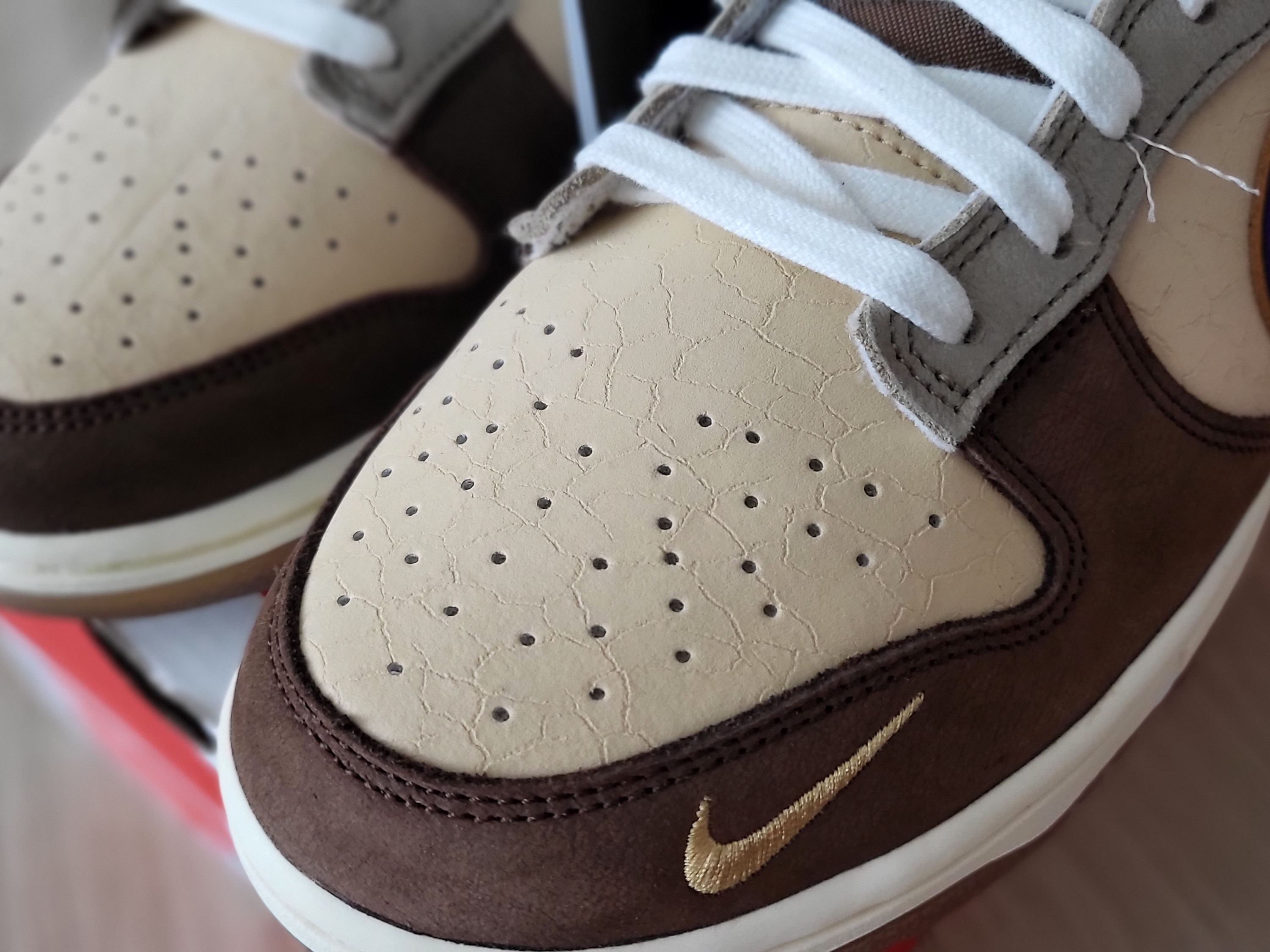 Nike Dunk Low White Onyx Court Purple 착용 스타일 - 2