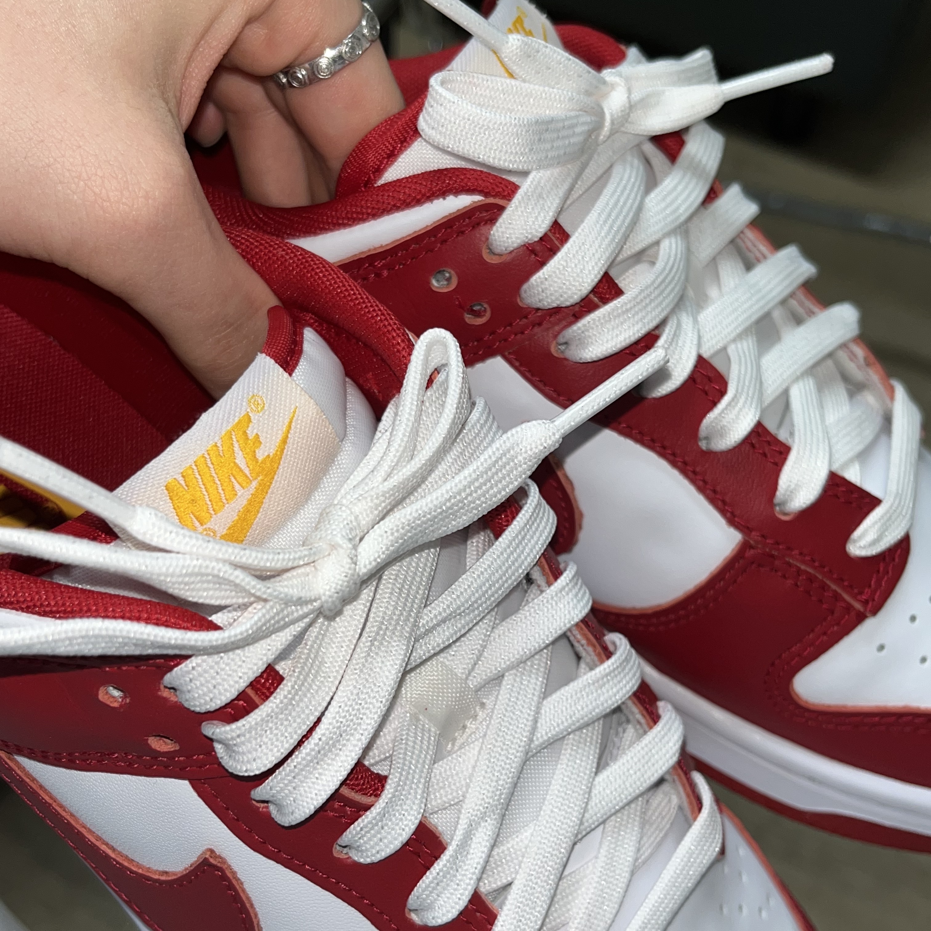 Nike Dunk Low Retro Gym Red 착용 스타일 - 1