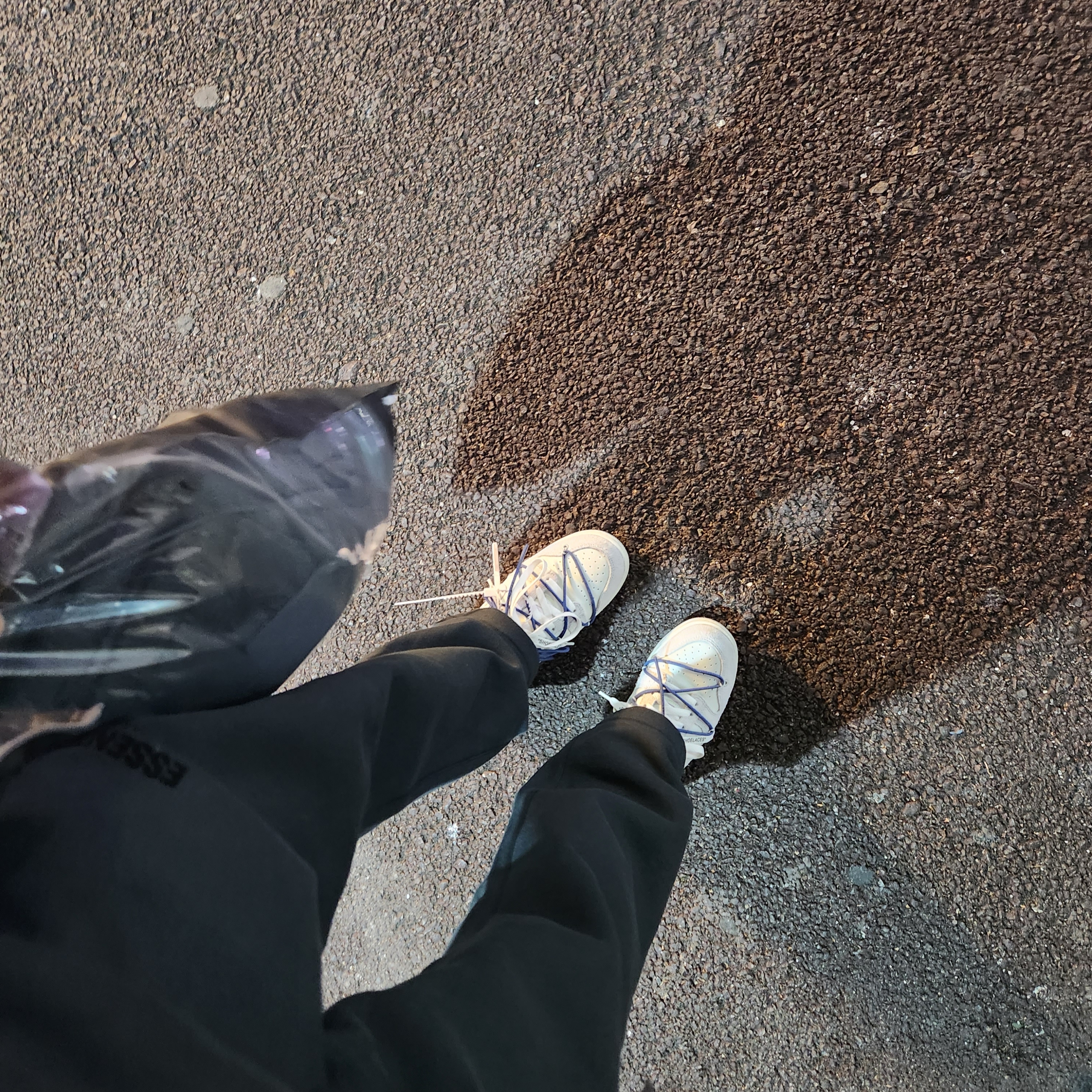 Essentials The Core Collection Relaxed Sweatpants Stretch Limo, The North Face 1992 Nuptse Jacket Charcoal 착용 스타일