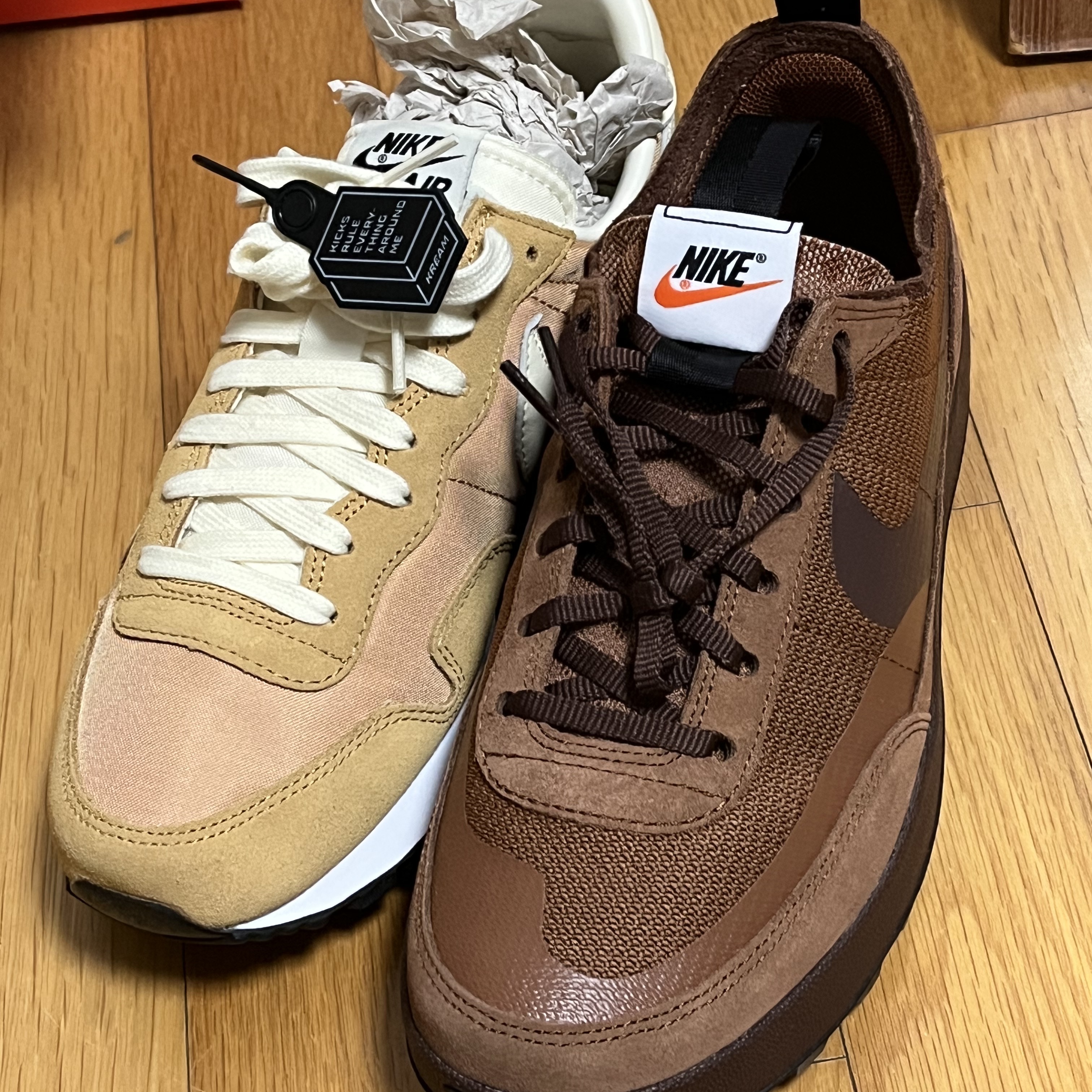 Nike Air Pegasus 83 Twine, Nike x Tom Sachs General Purpose Shoe Brown 착용 스타일 - 2