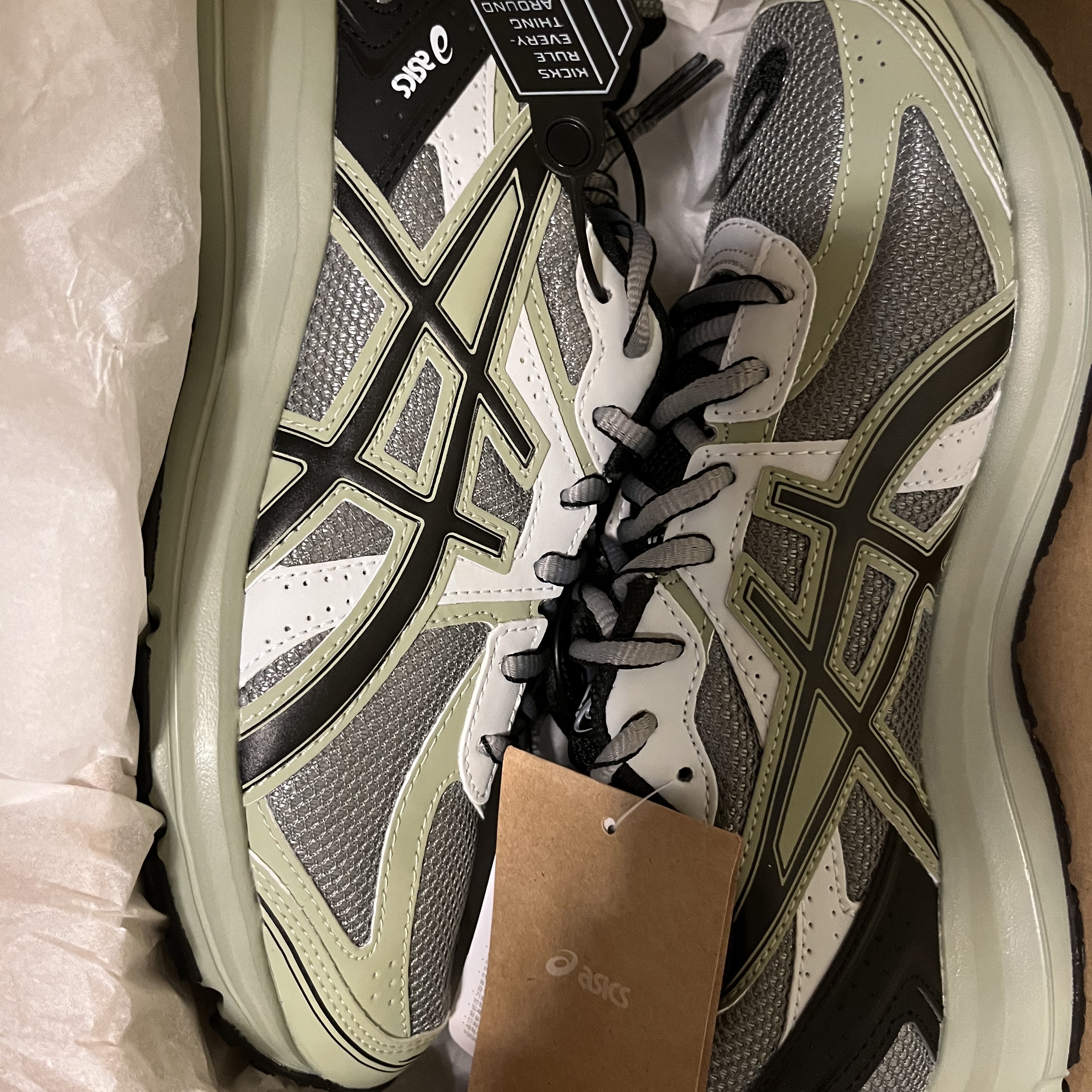 Asics Jog 100 S Sheet Rock - 2E Wide 착용 스타일