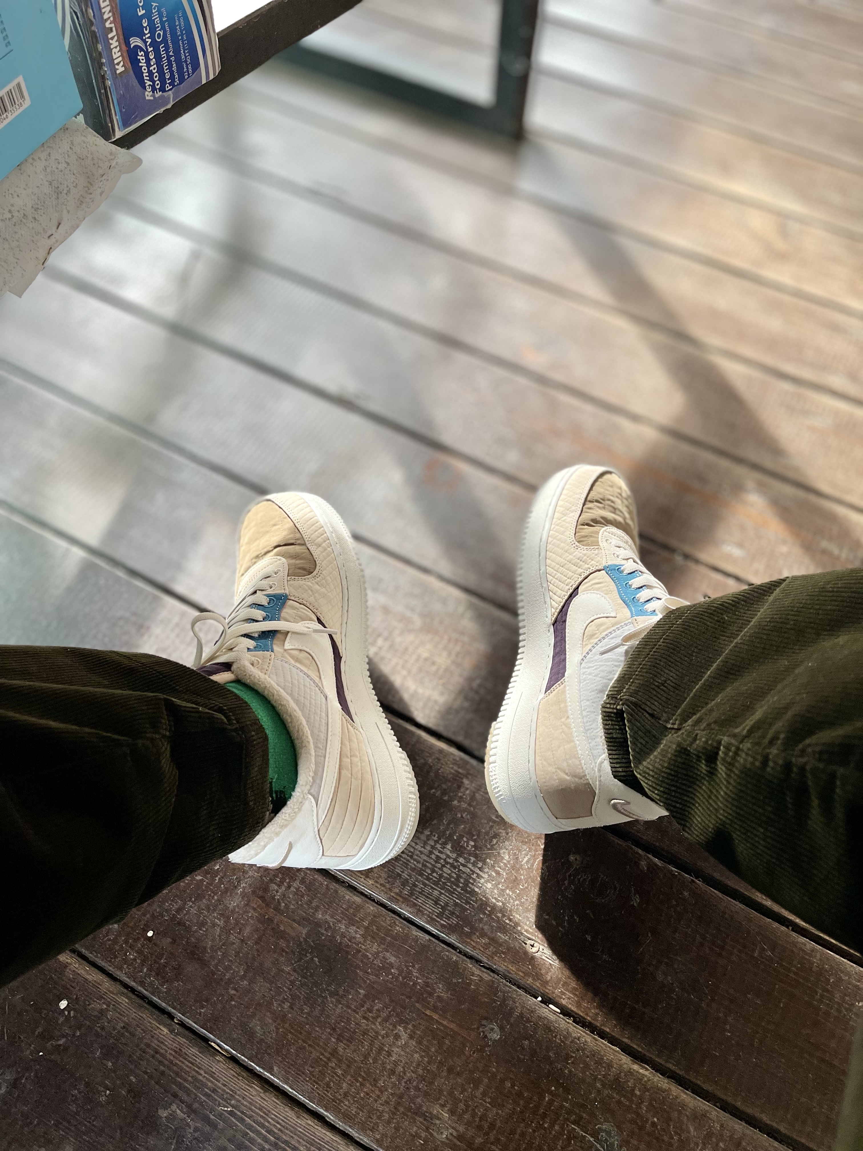 Nike Air Force 1 '07 LX Next Nature Brown Kelp 착용 스타일 - 1