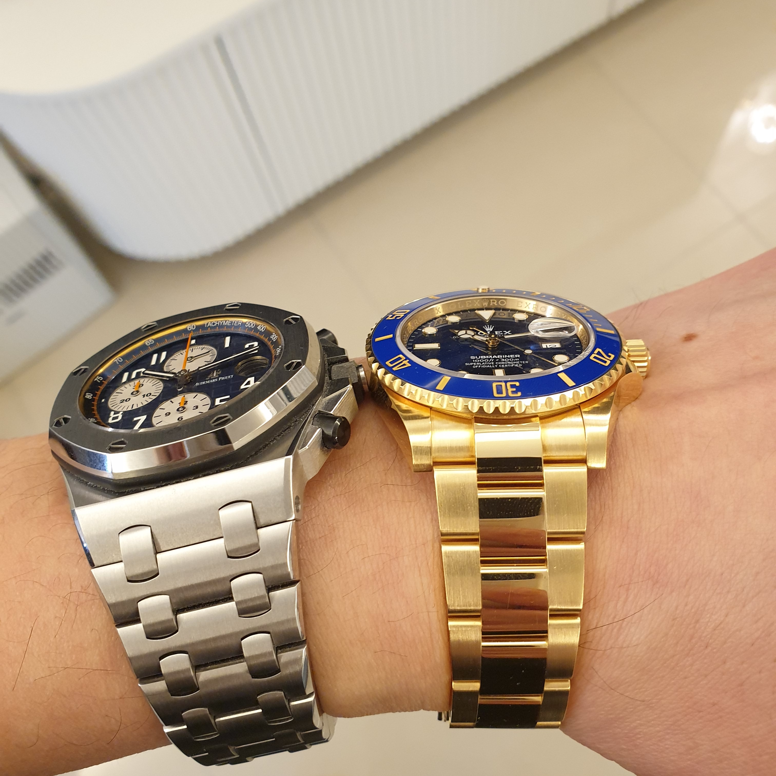 Rolex Submariner Date 41mm 126618LB Blue Green Oyster 착용 스타일 - 2