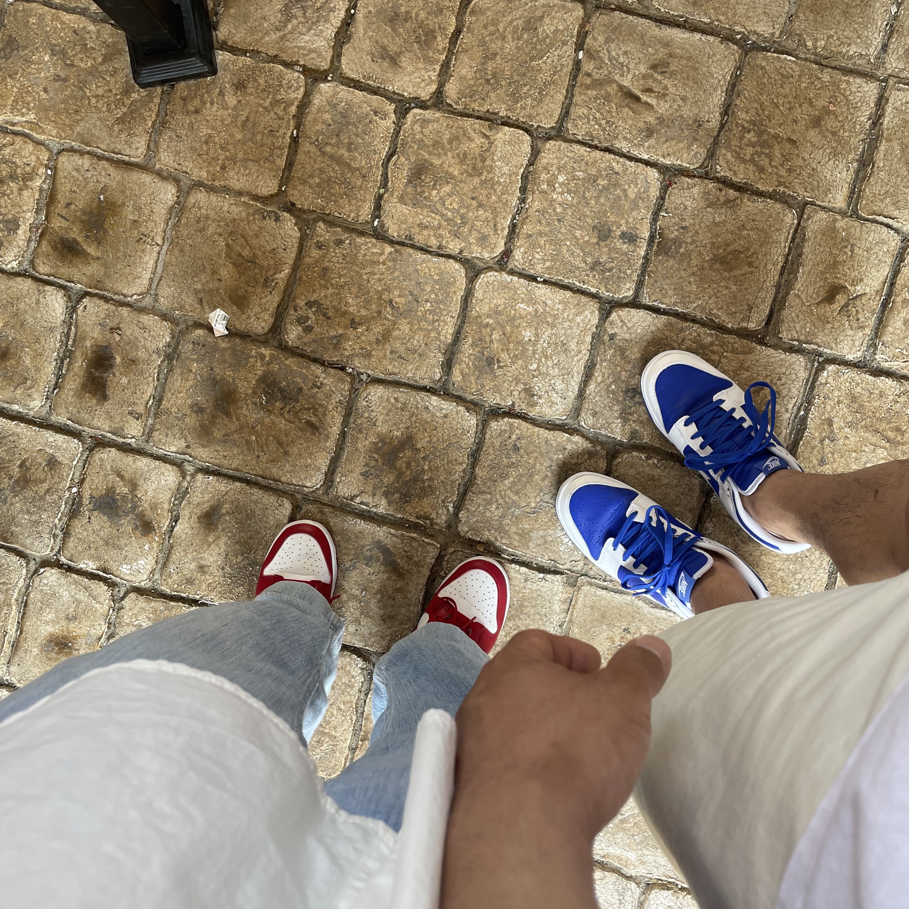 Nike Dunk Low Retro Racer Blue and White 착용 스타일