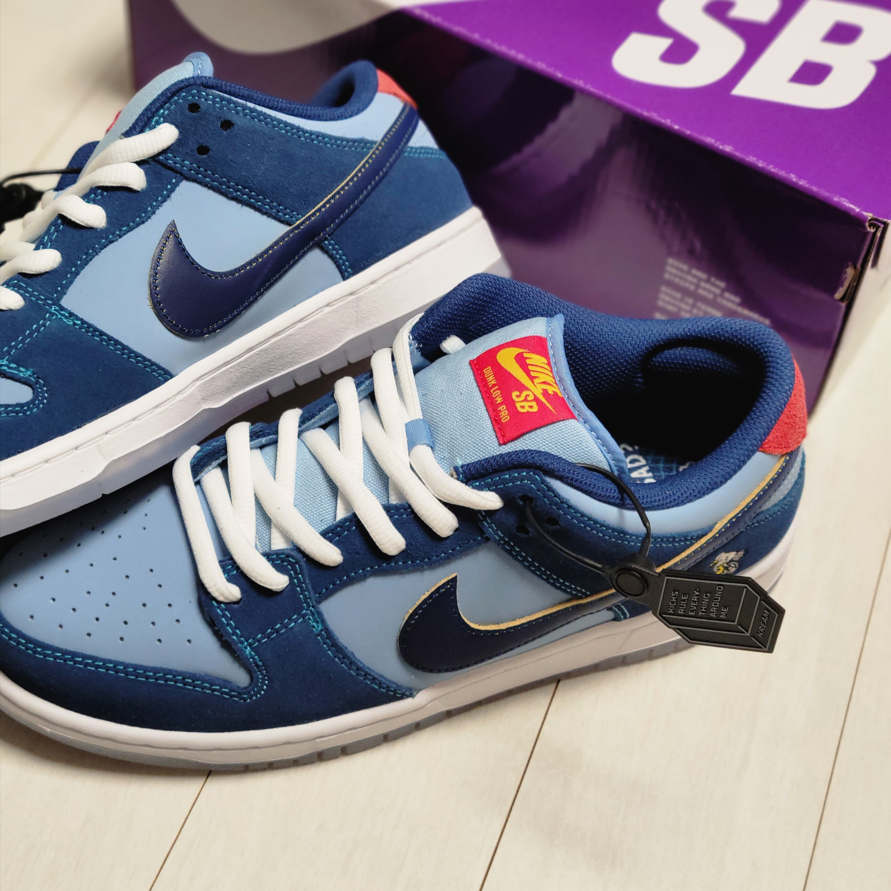 Nike x Why So Sad? SB Dunk Low Pro Coastal Blue 착용 스타일 - 2