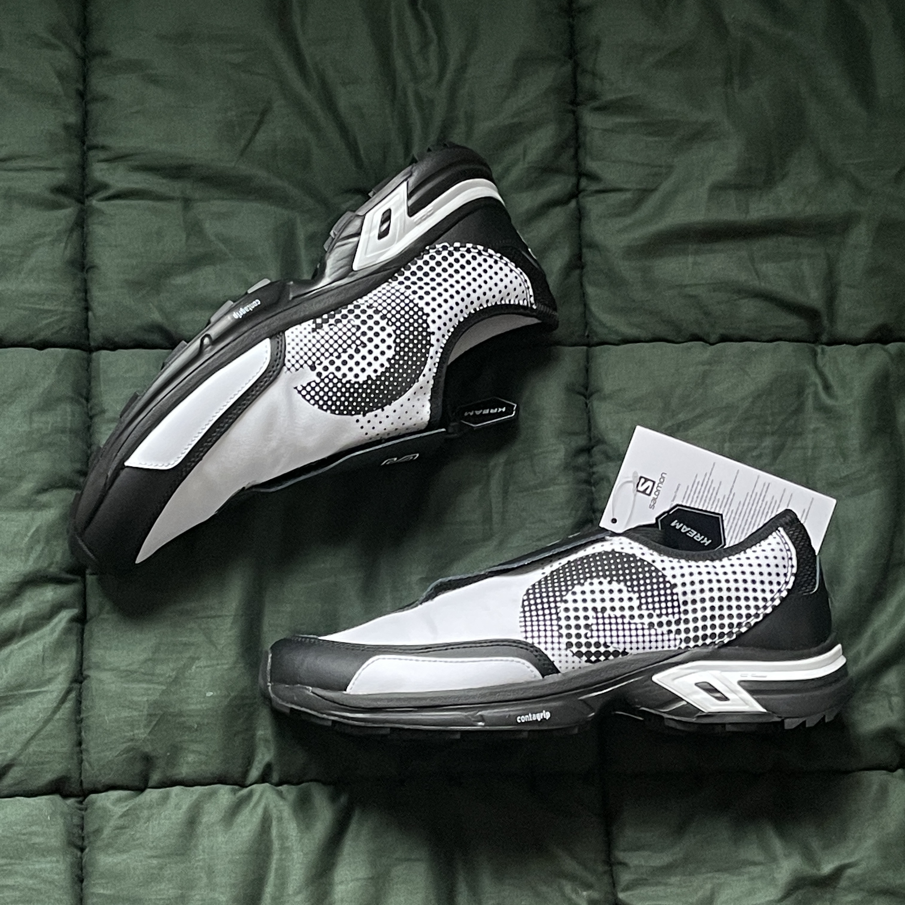 Salomon x Comme des Garcons Homme Plus SR901E White Black 착용 스타일 - 1
