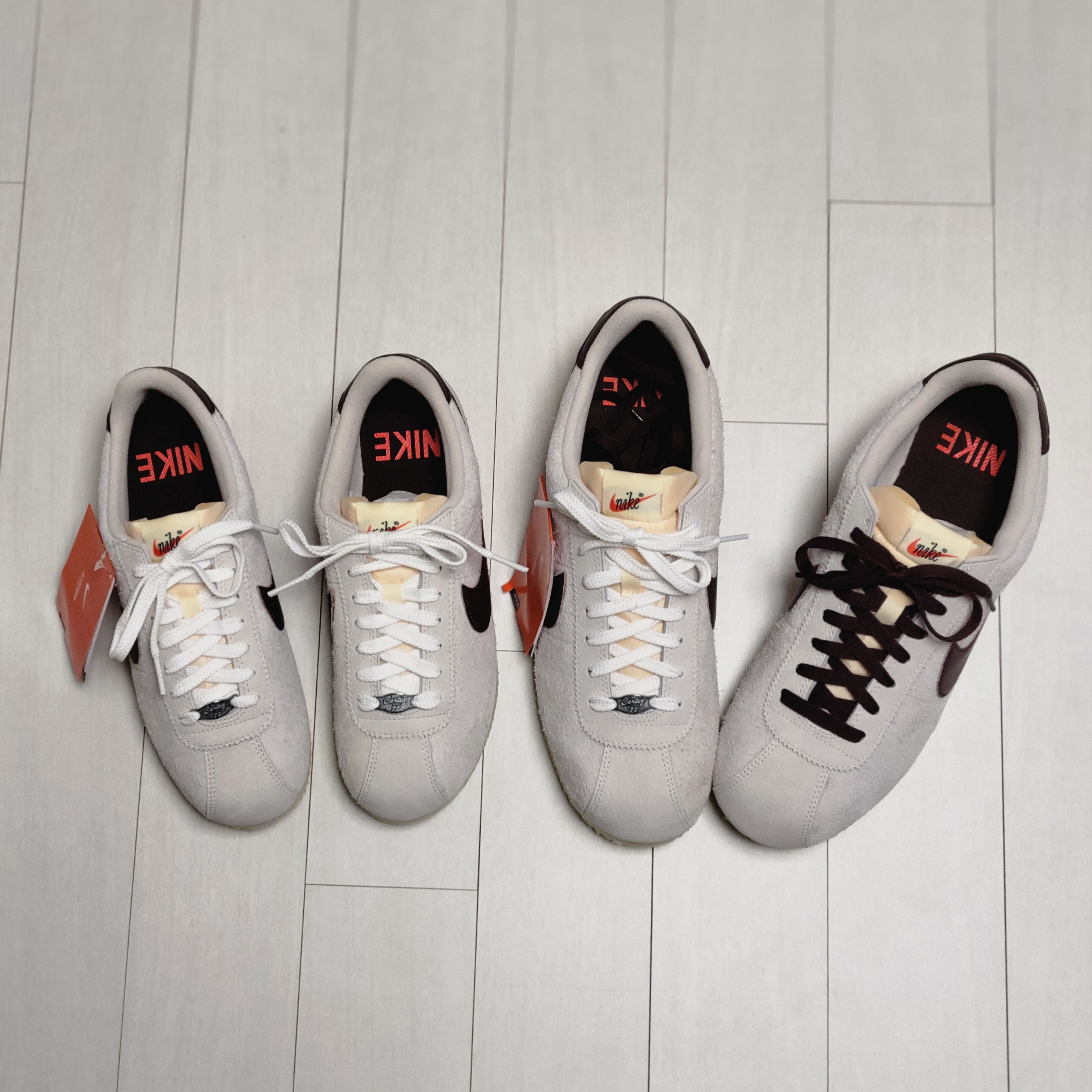 (W) Nike Cortez 23 Orewood Brown and Earth 착용 스타일 - 2
