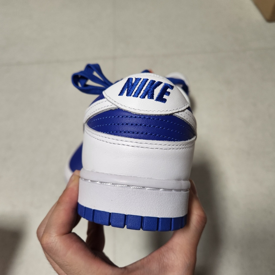Nike Dunk Low Retro Racer Blue and White 착용 스타일 - 5