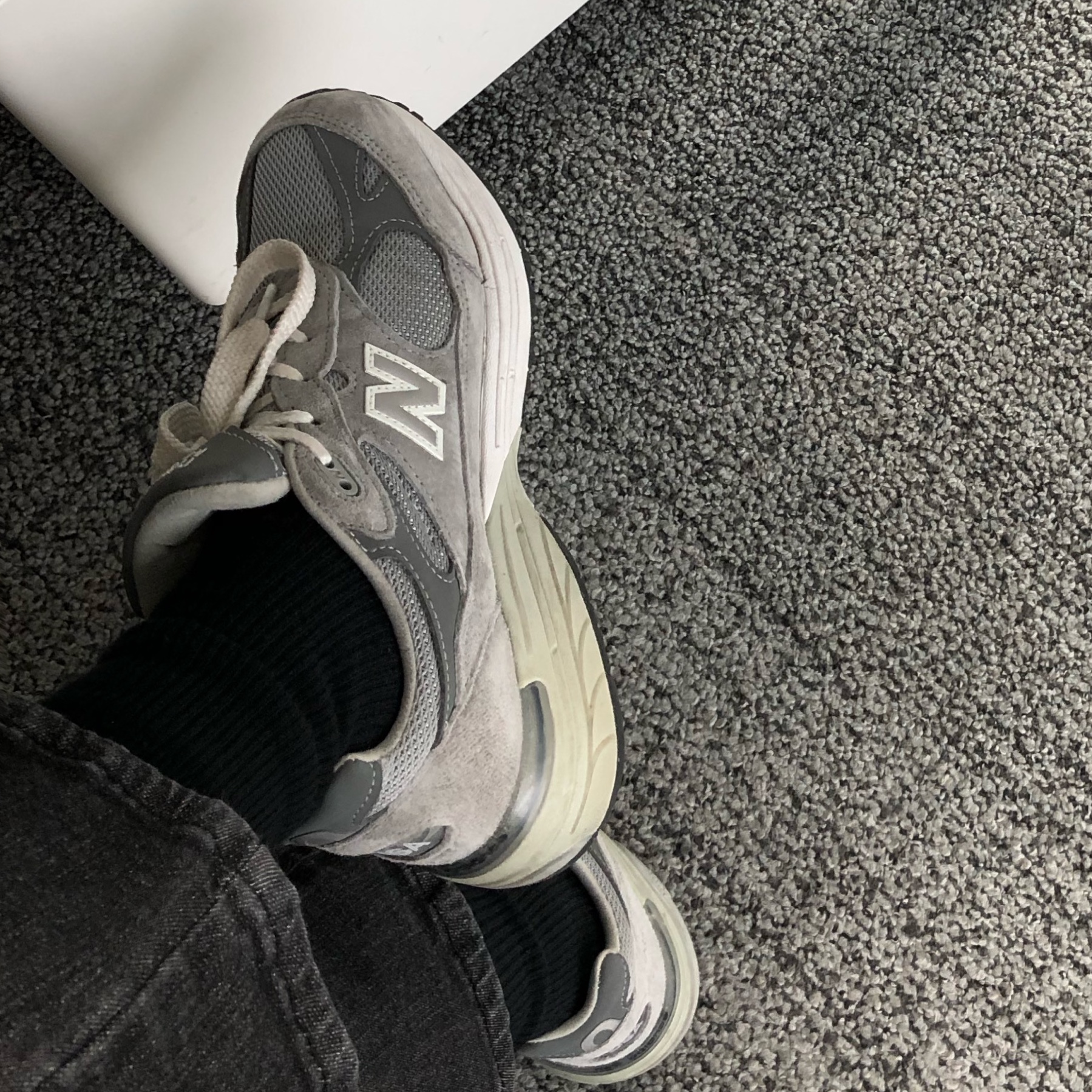 New Balance 993 Made in USA Grey - D Standard 착용 스타일