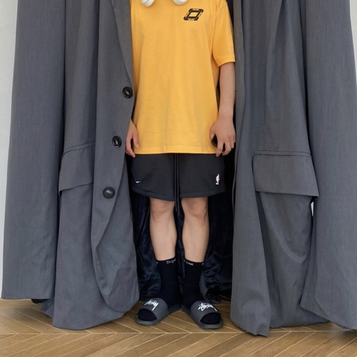 Palace Dodgy But Lush T-Shirt Orange - 21SS, Nike x Stussy Benassi Slide Off Noir 착용 스타일 - 1