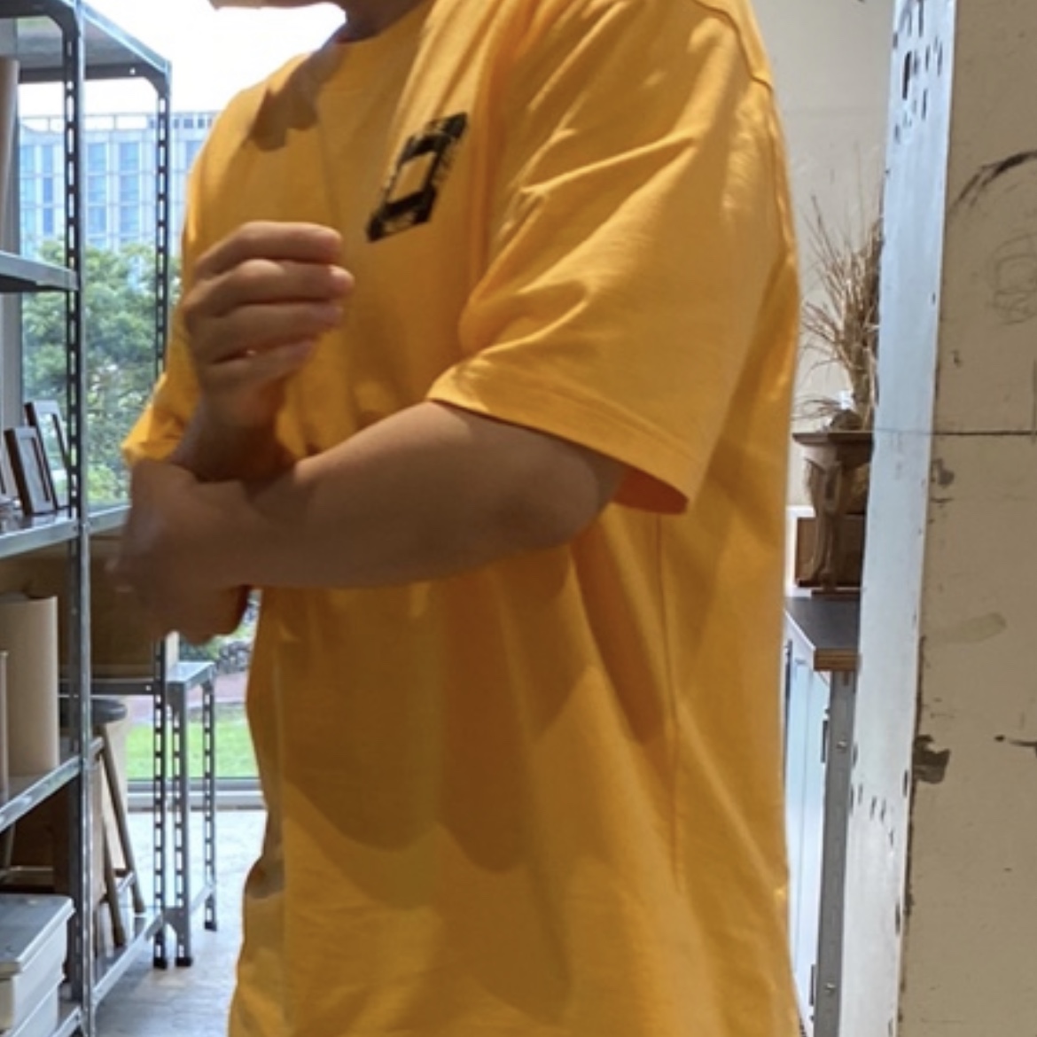 Palace Dodgy But Lush T-Shirt Orange - 21SS, Nike x Stussy Benassi Slide Off Noir 착용 스타일 - 4