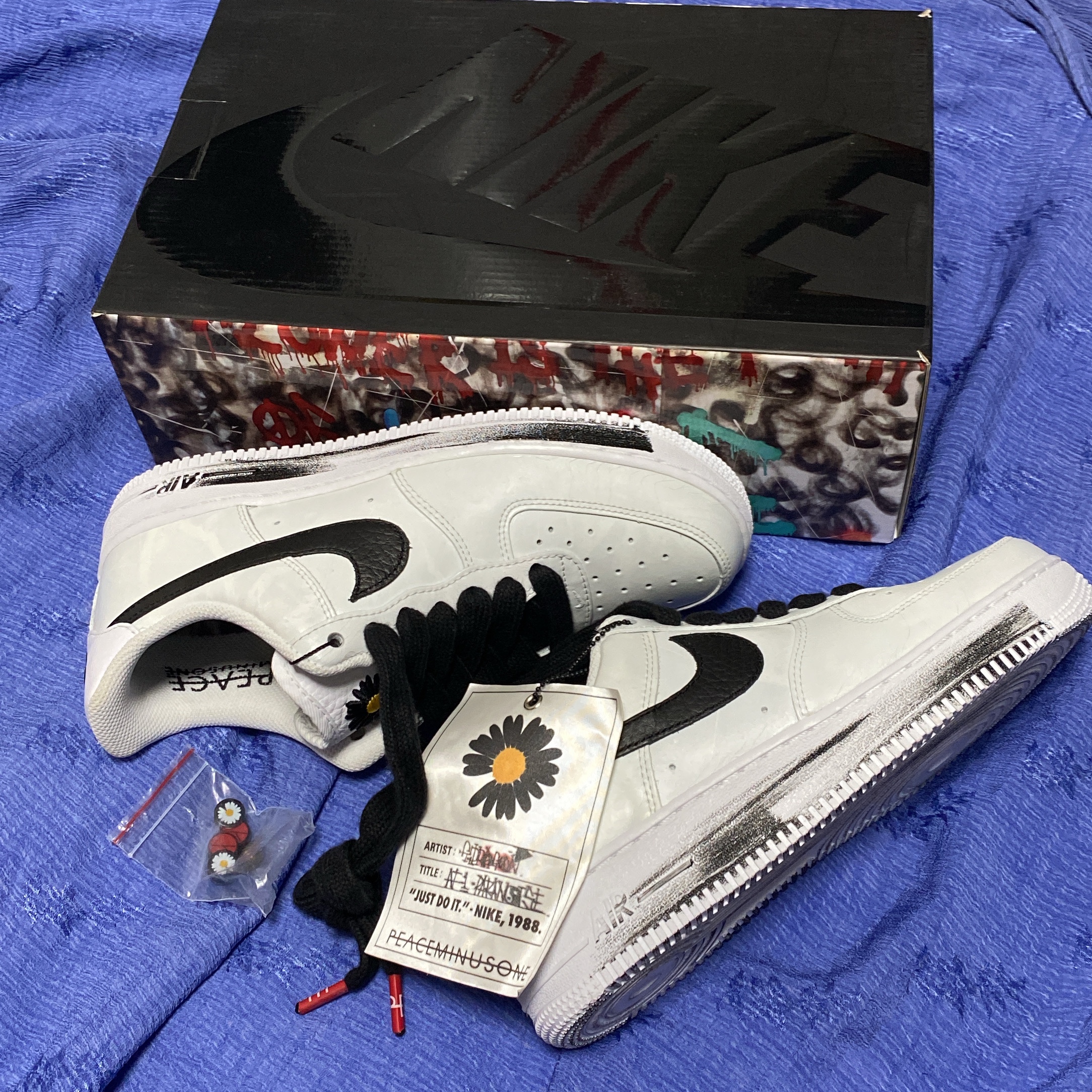 Nike x Peaceminusone Air Force 1 Low Para-Noise 2.0 착용 스타일