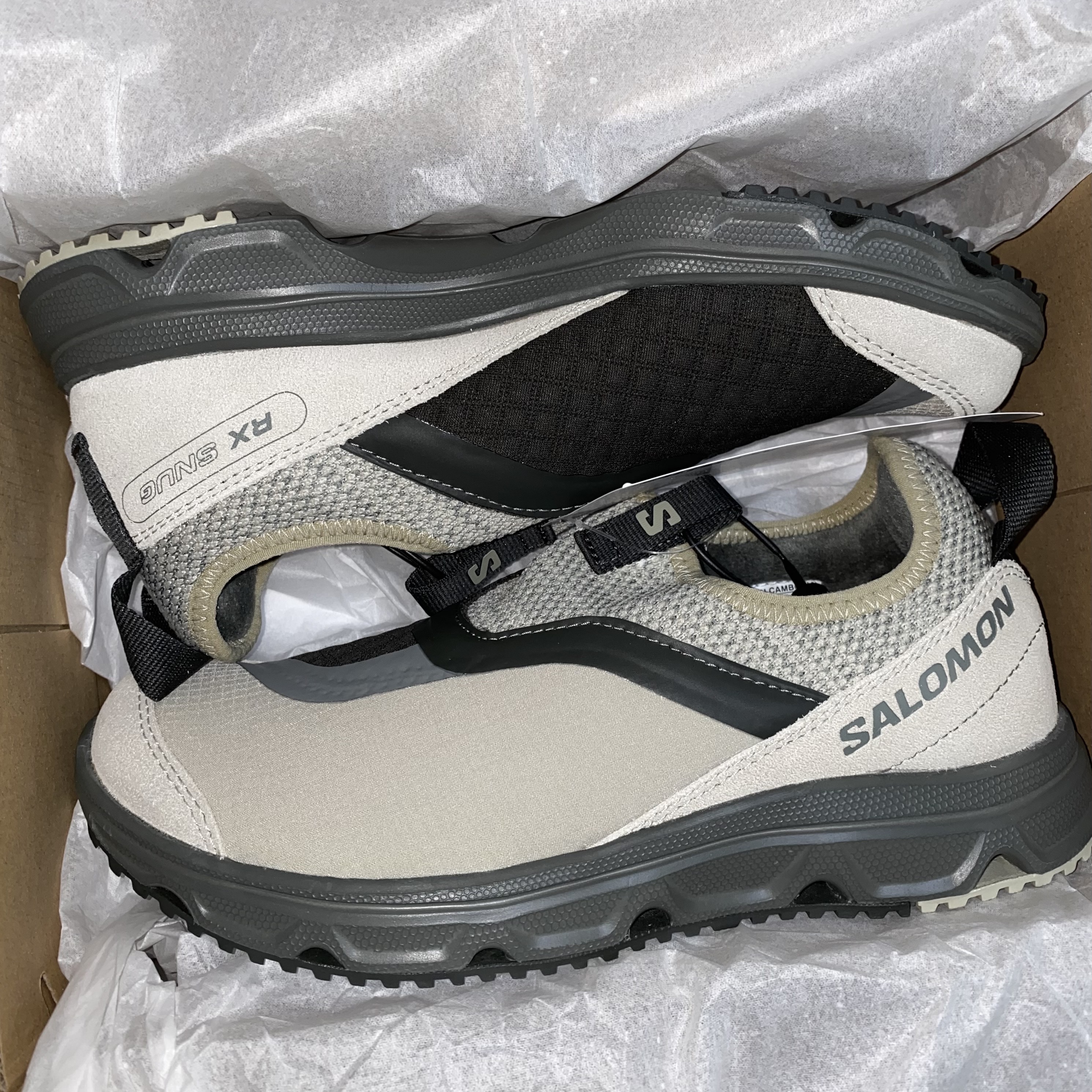 Salomon RX Snug Moss Gray 착용 스타일 - 2