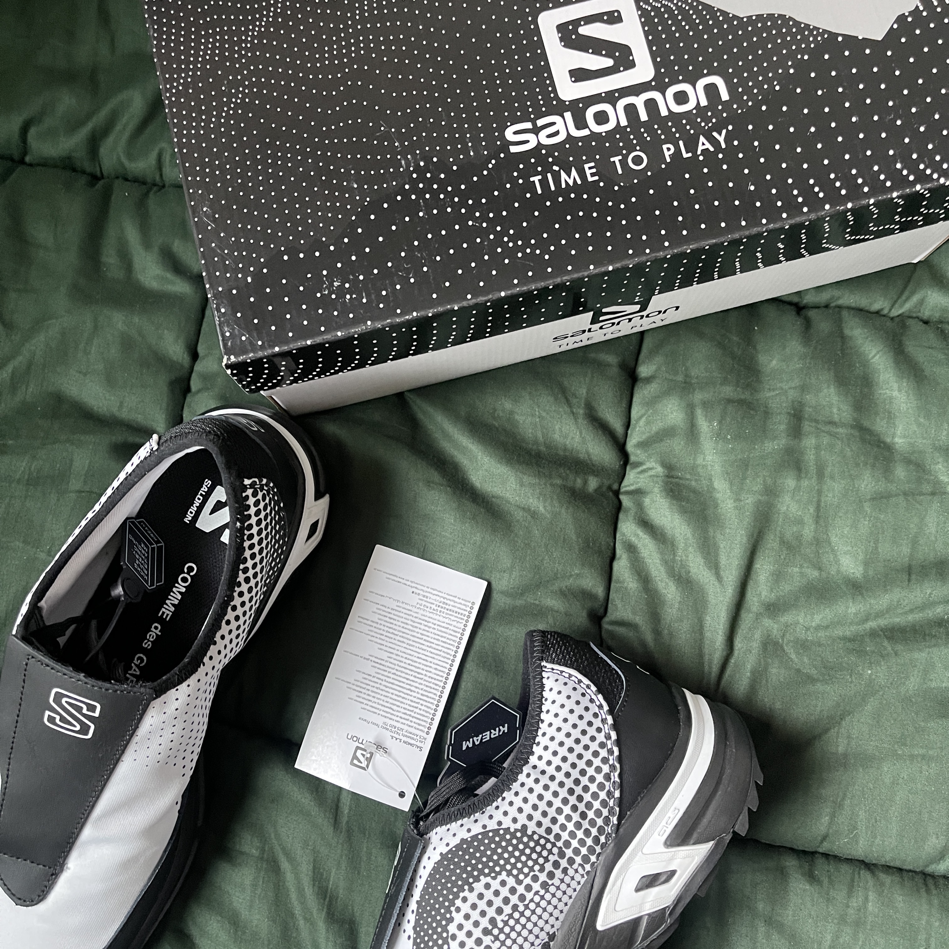 Salomon x Comme des Garcons Homme Plus SR901E White Black 착용 스타일 - 4