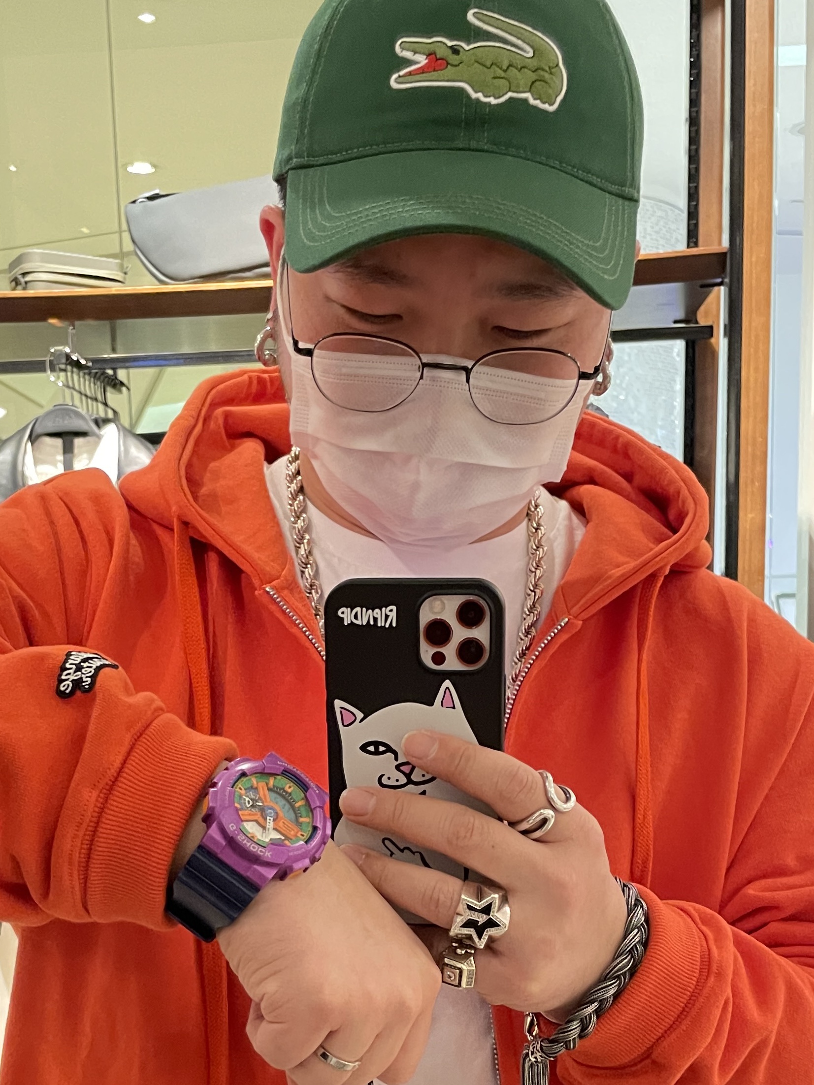 Nike x Kasina Air Max 1 SP Won-Ang Orange 착용 스타일 - 2