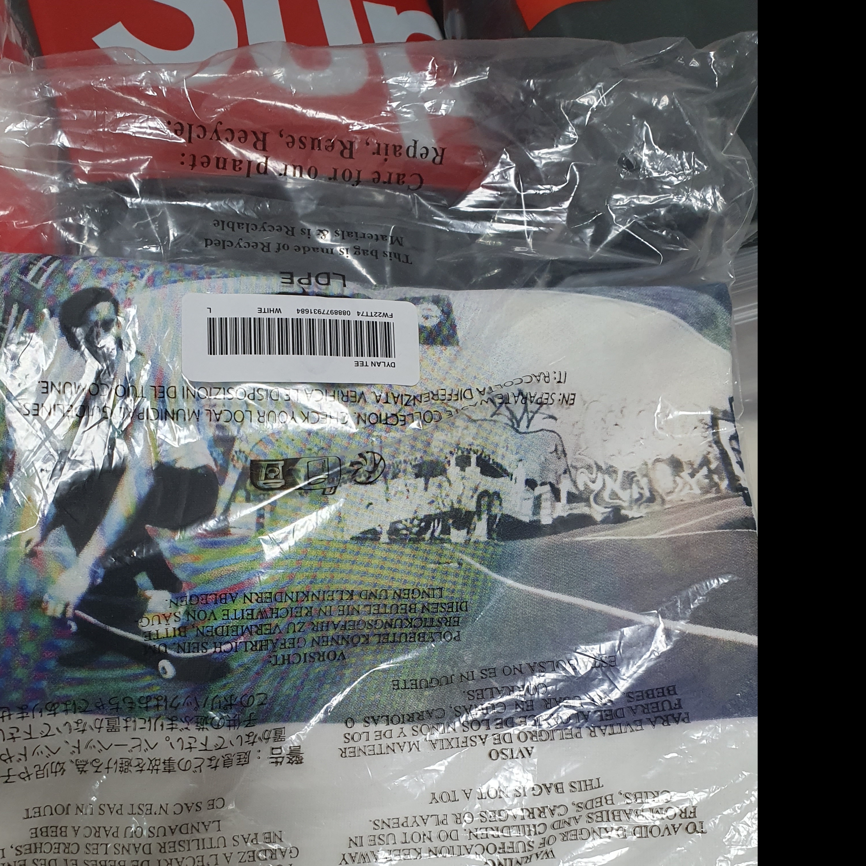 Supreme Dylan T-Shirt White - 22FW 착용 스타일