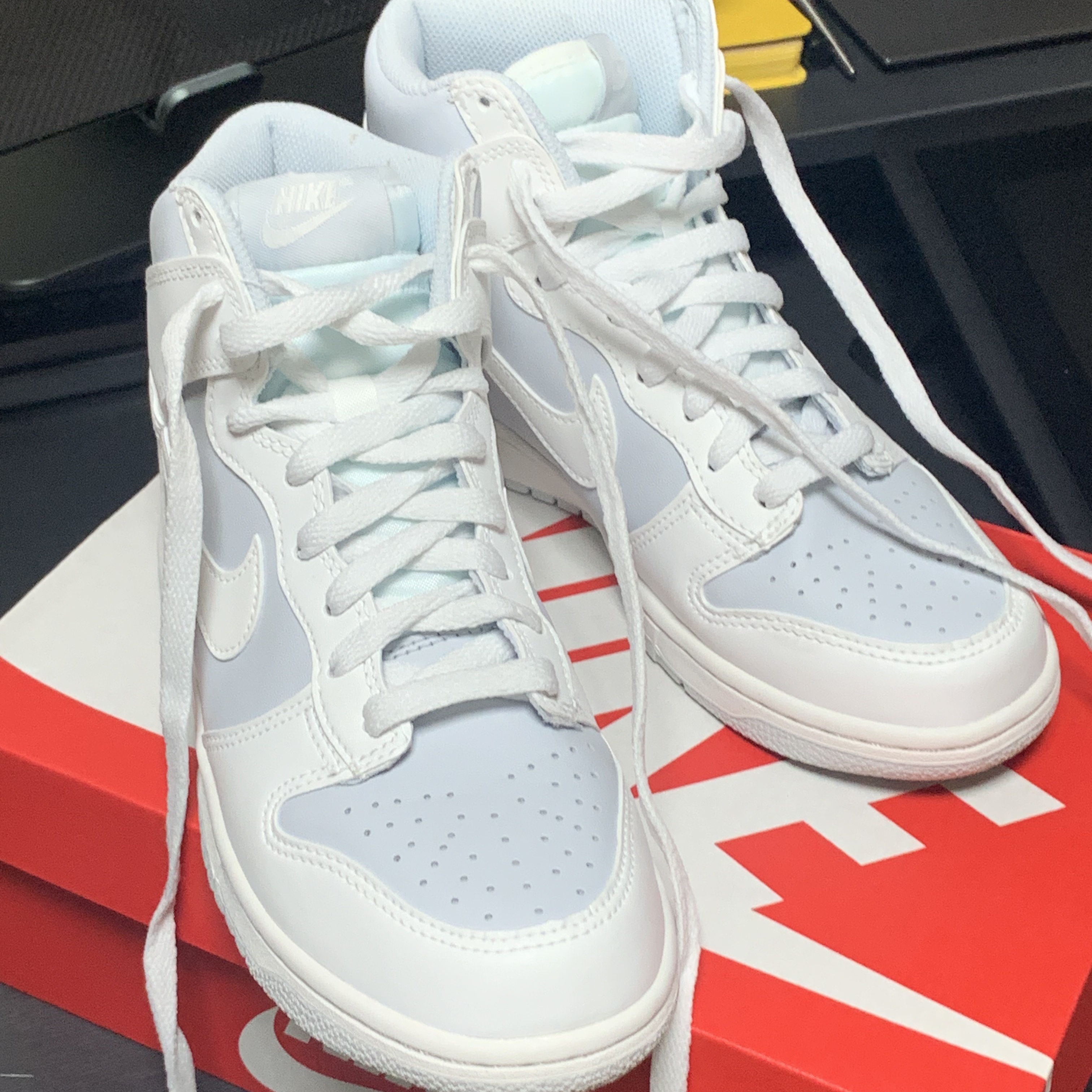 (GS) Nike Dunk High Pure Platinum 착용 스타일